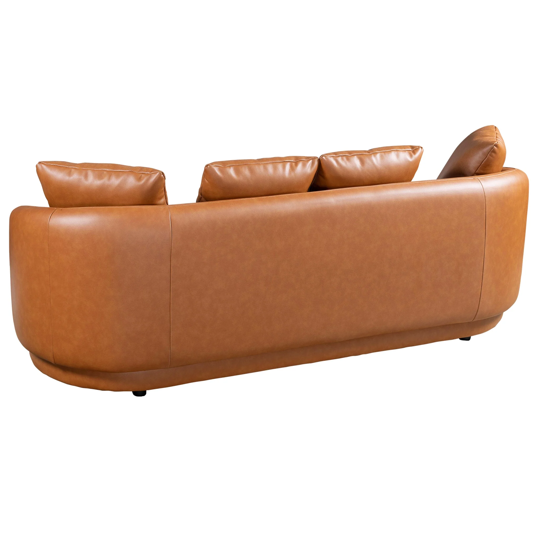 Dylan Modern Cognac Leather Sofa - Image 5