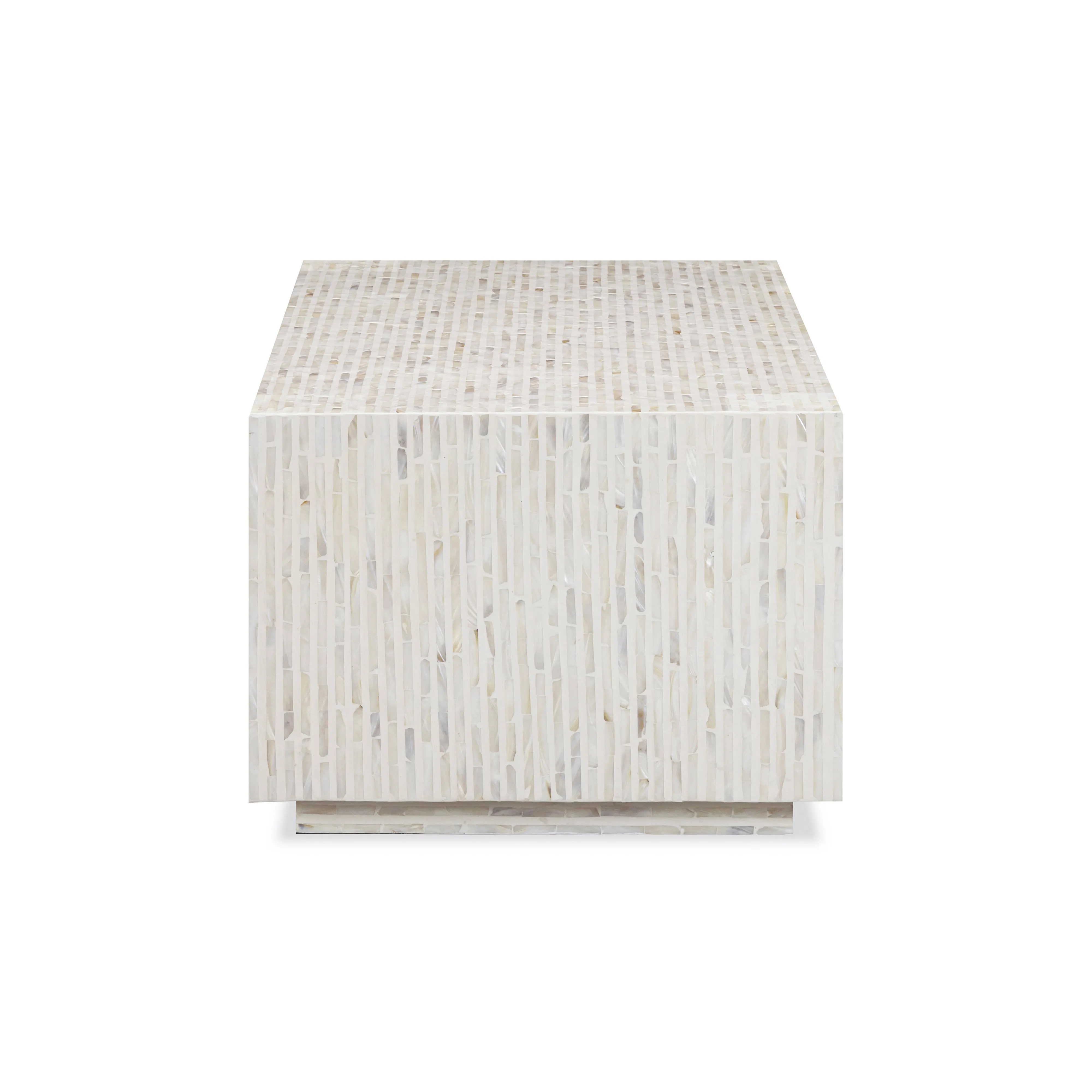 Earl 48" Shell Rectangular Coffee Table - Image 4