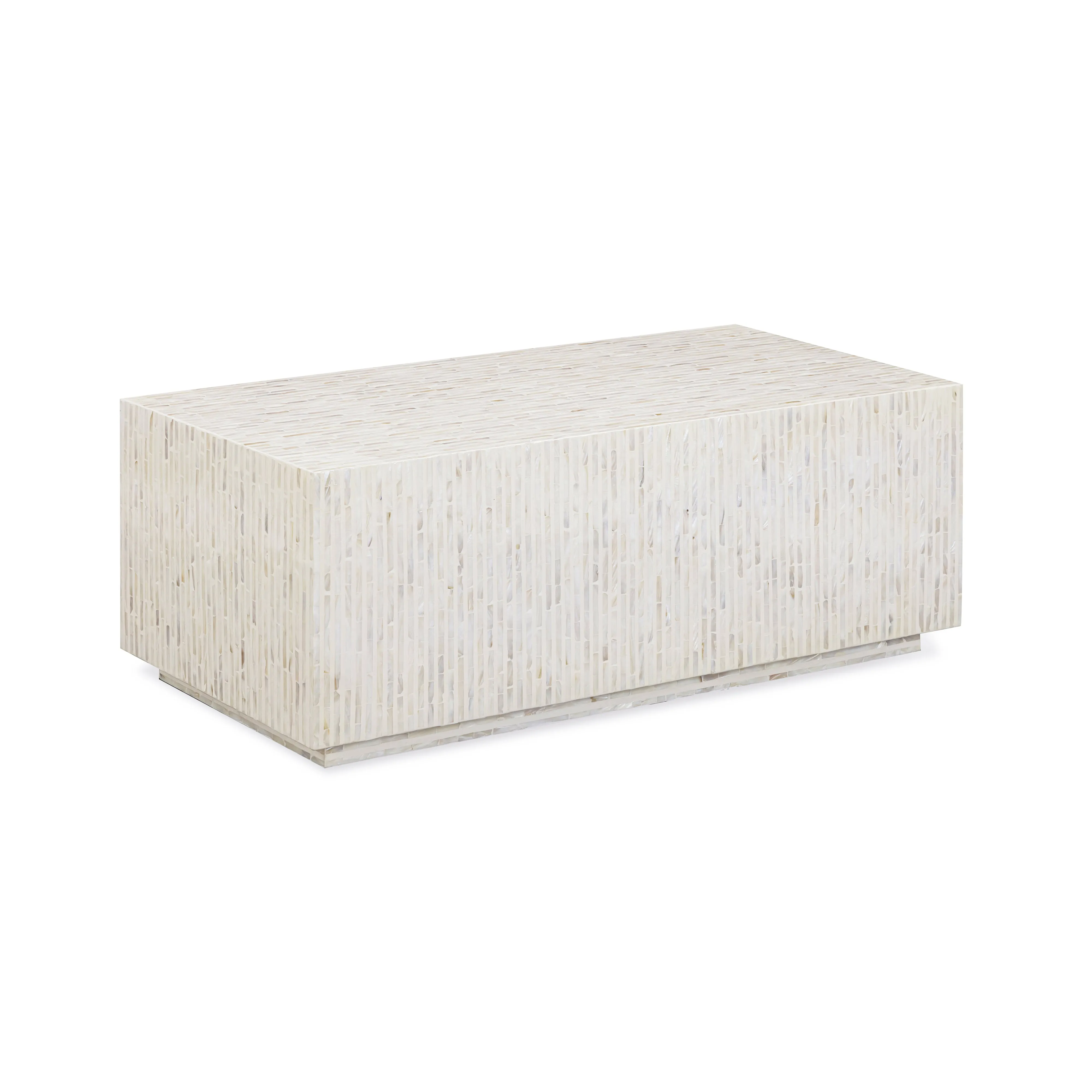 Earl 48" Shell Rectangular Coffee Table - Image 2