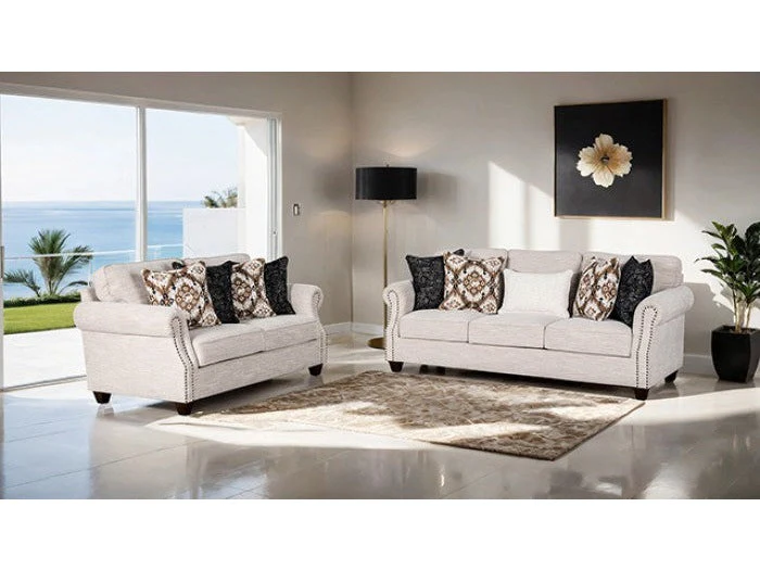 Earley Beige Upholstery Living Room Set