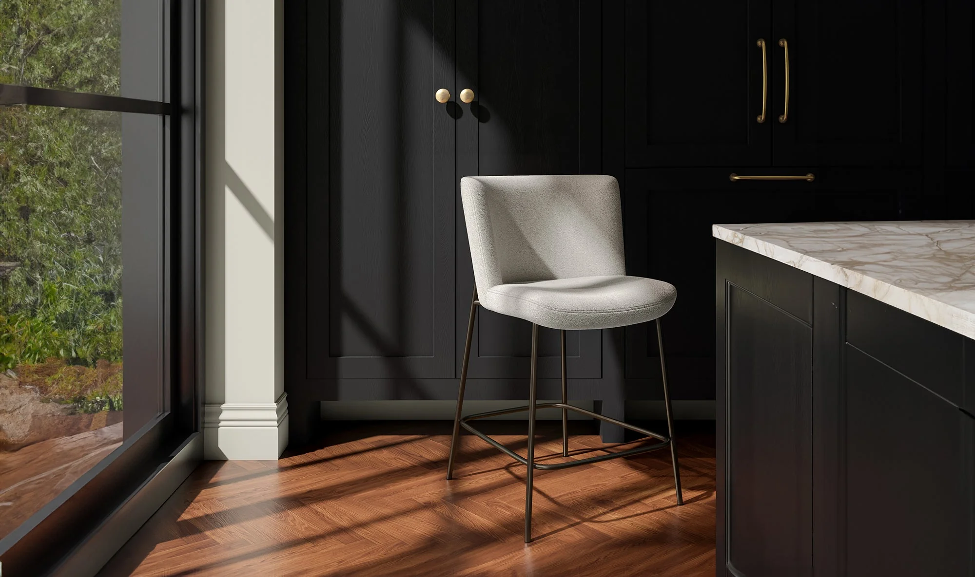 Early Counter Stool Beige - Image 5