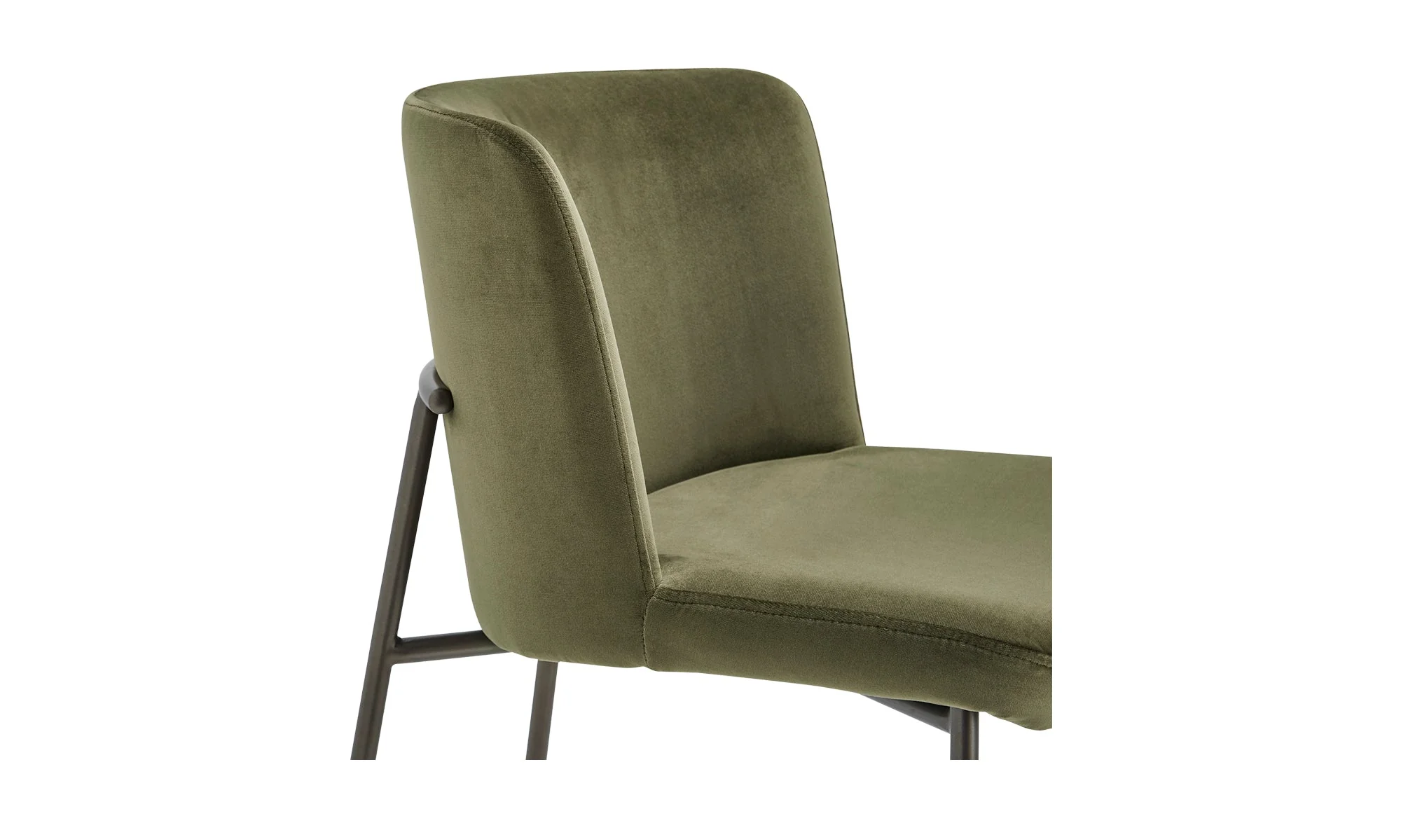 Early Counter Stool Faux Green Mohair - Image 8