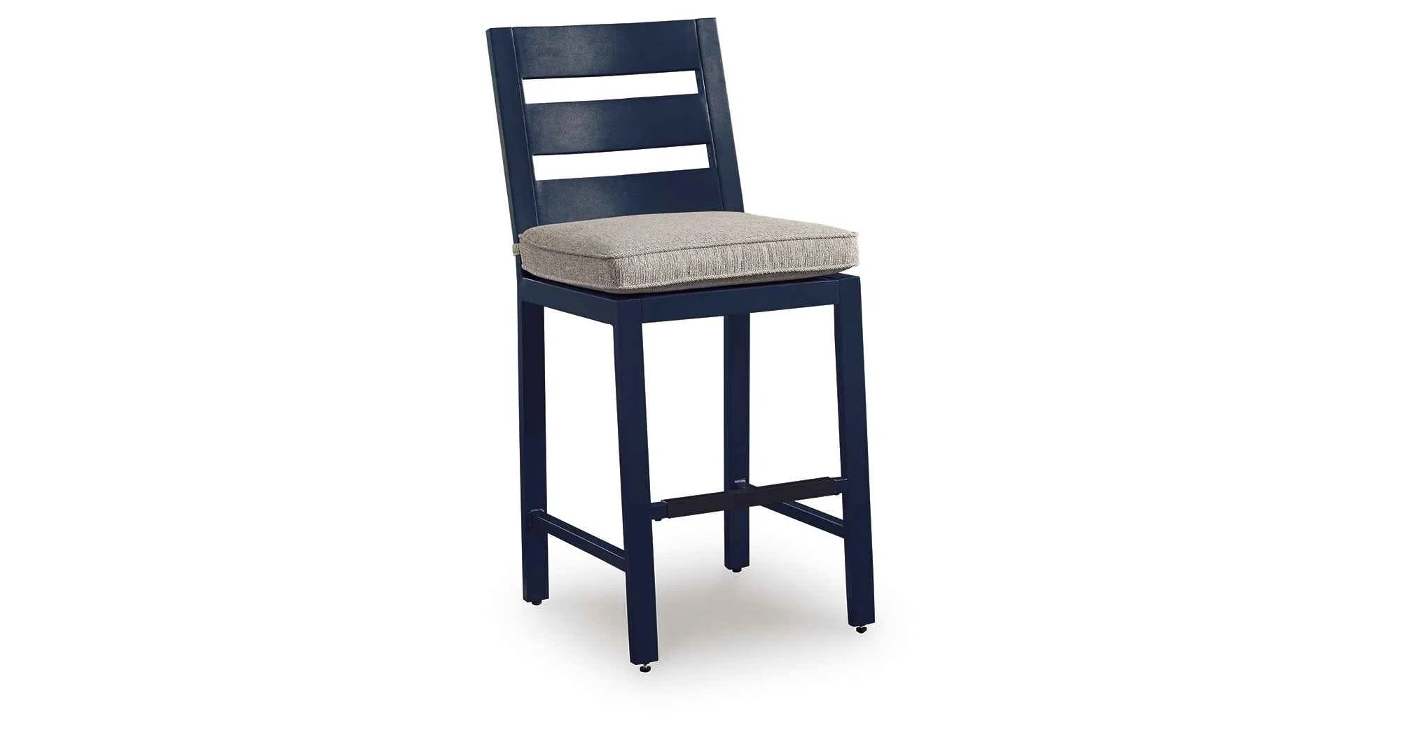 East Beach Blue Outdoor Counter Height Bar Stool (Set of 2) - Image 10
