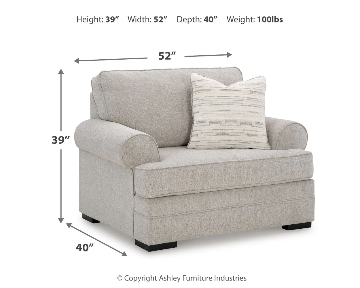 Eastonbridge Shadow Chair and Ottoman - Image 10