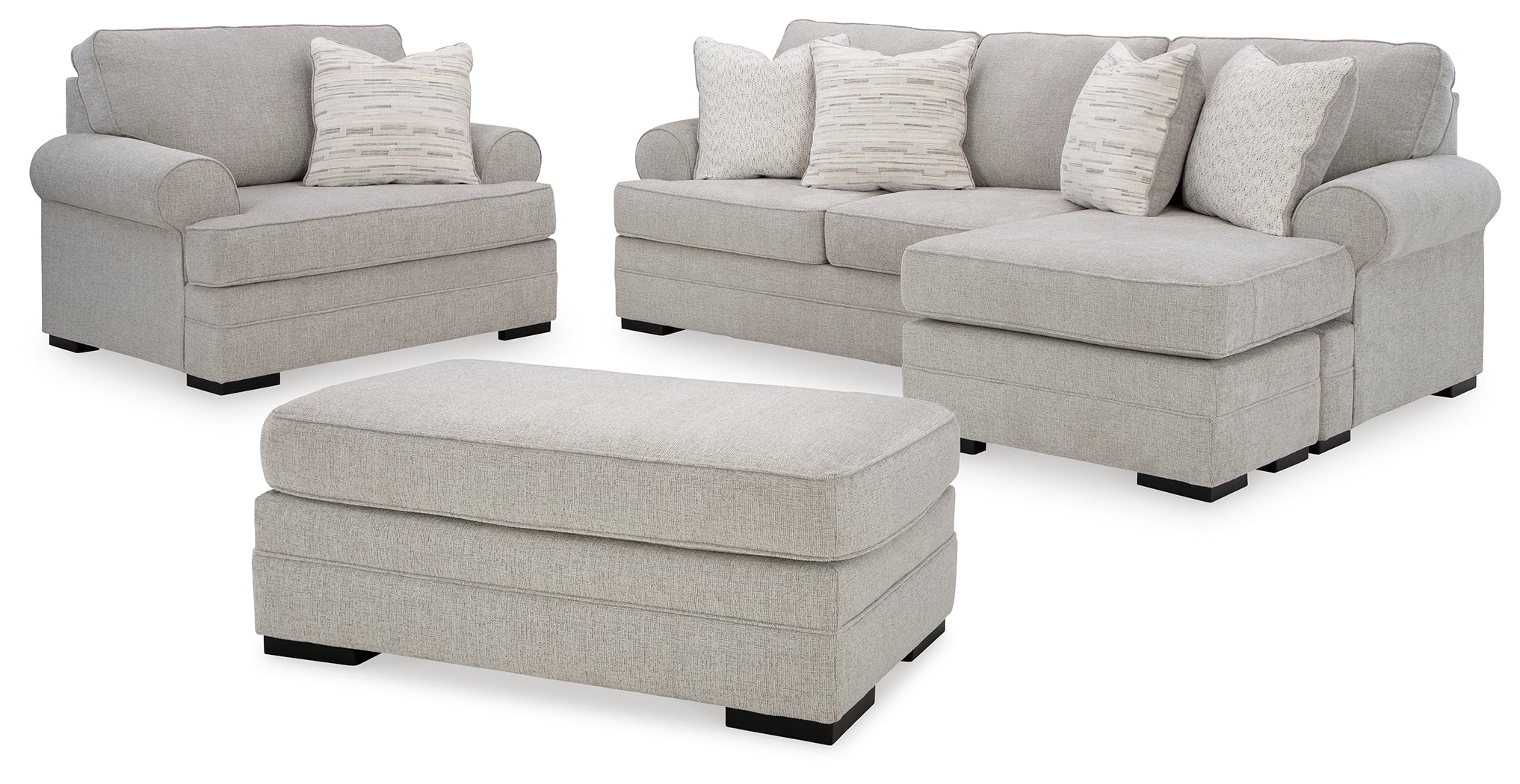 Eastonbridge Shadow Sofa Chaise, Chair, and Ottoman - Image 25