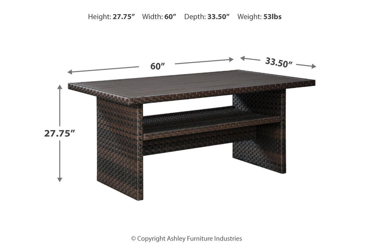Easy Isle Dark Brown/Beige Multi-Use Table - Image 5