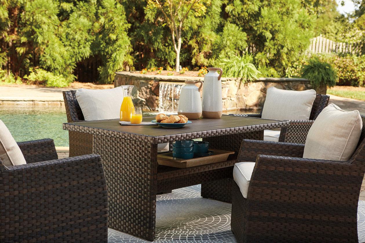 Easy Isle Dark Brown/Beige Multi-Use Table - Image 8