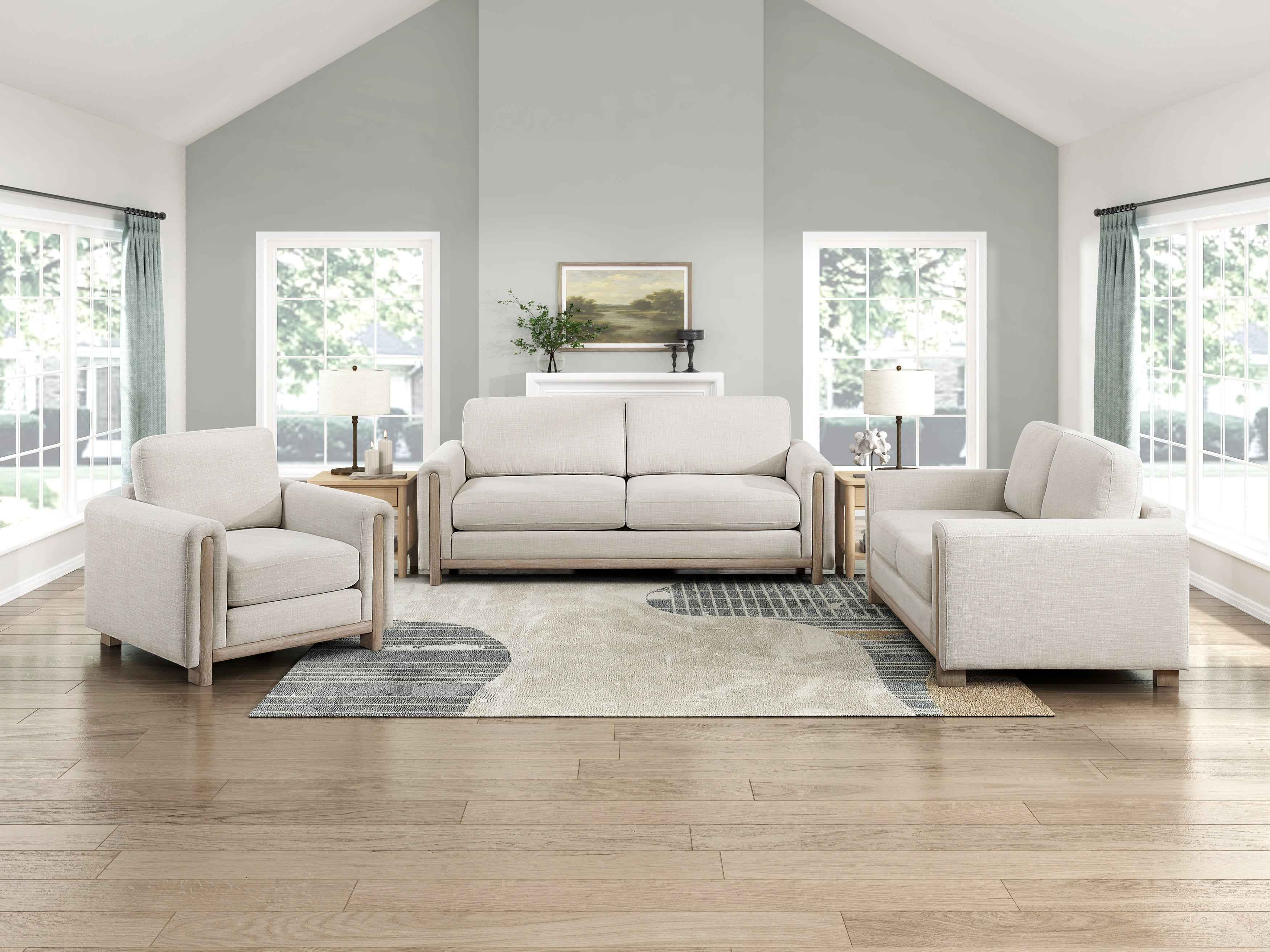 Echo Beige Loveseat - Image 9