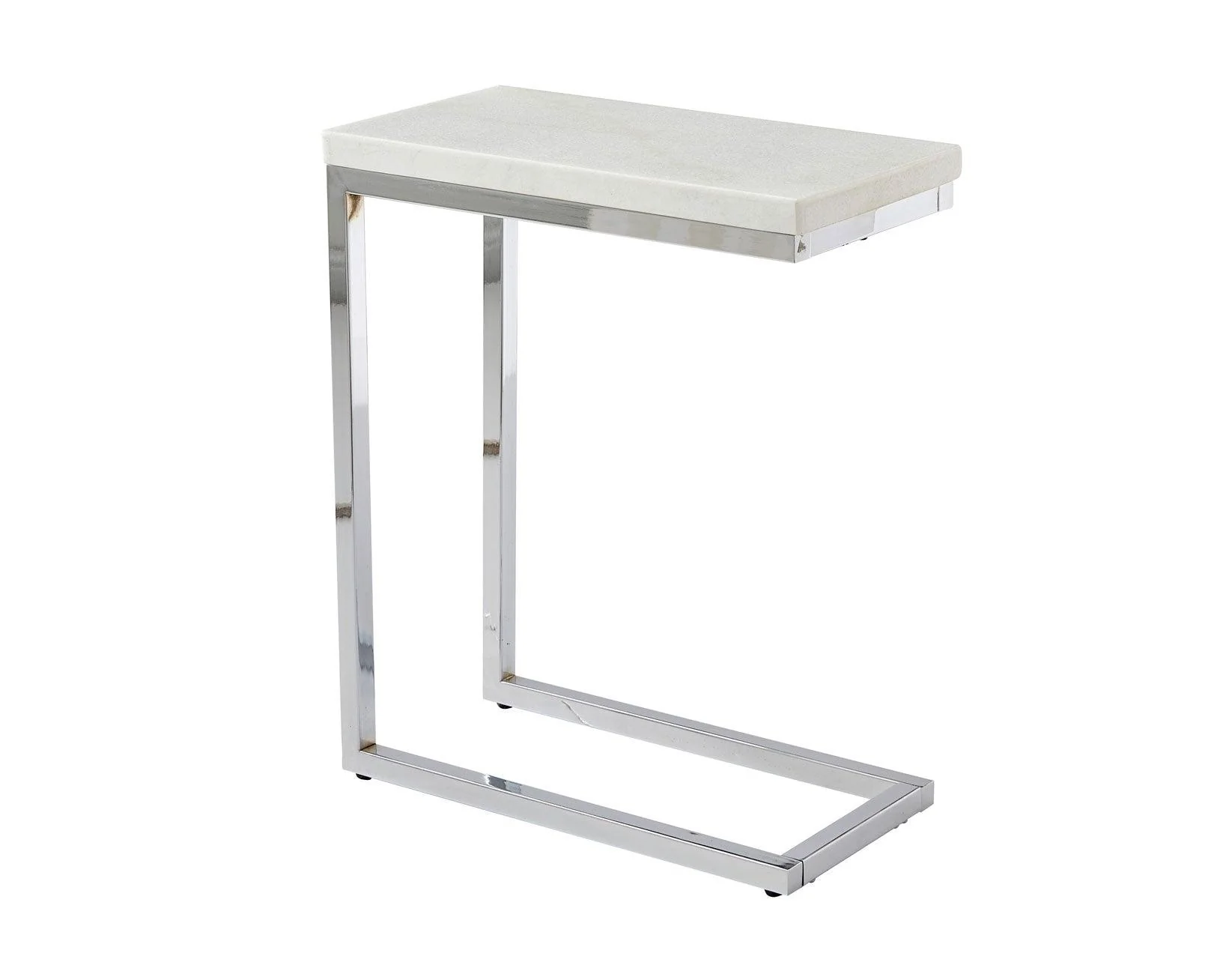 Echo White Marble Top Chairside End Table - Image 6
