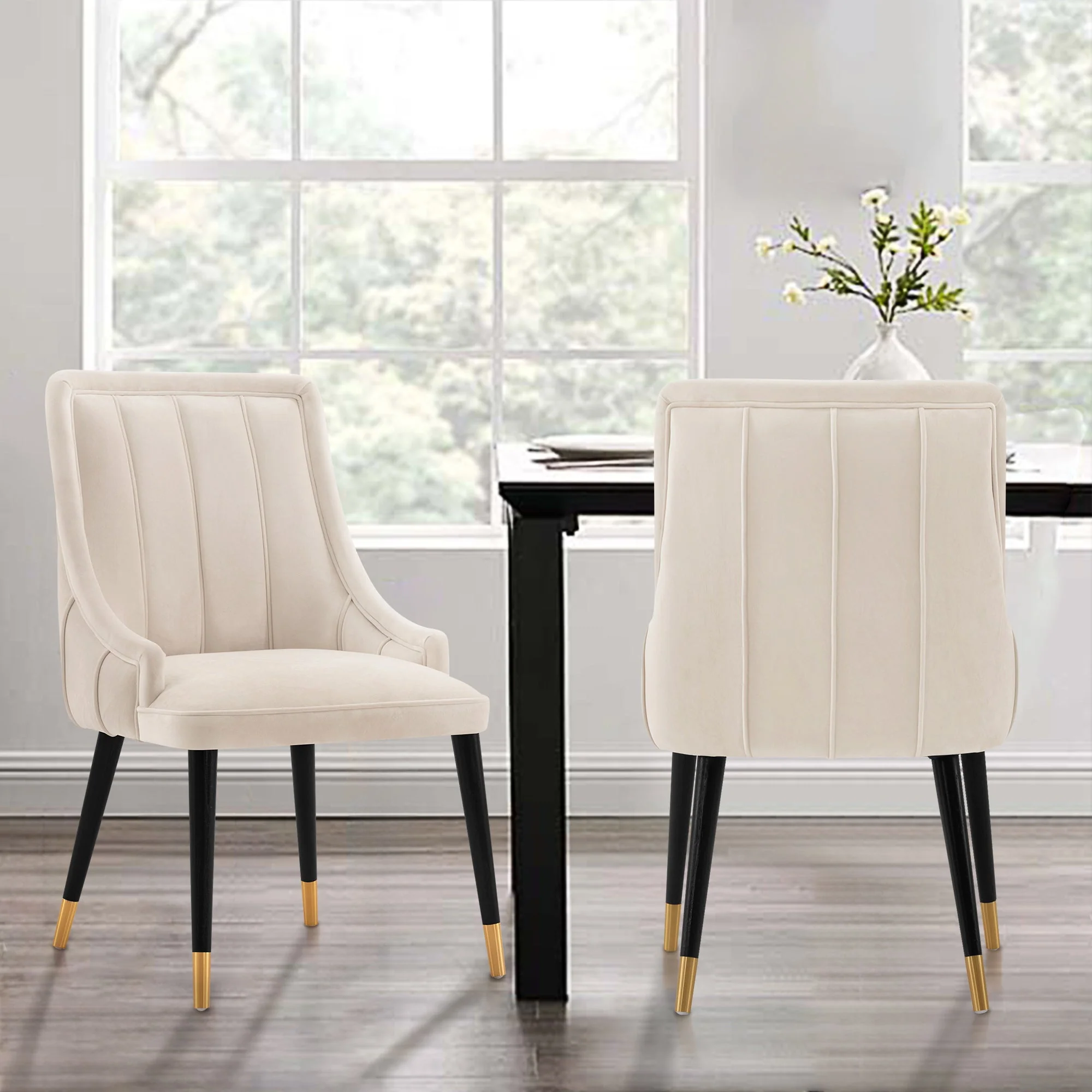 Eda Dining Chair in Cream - Image 2