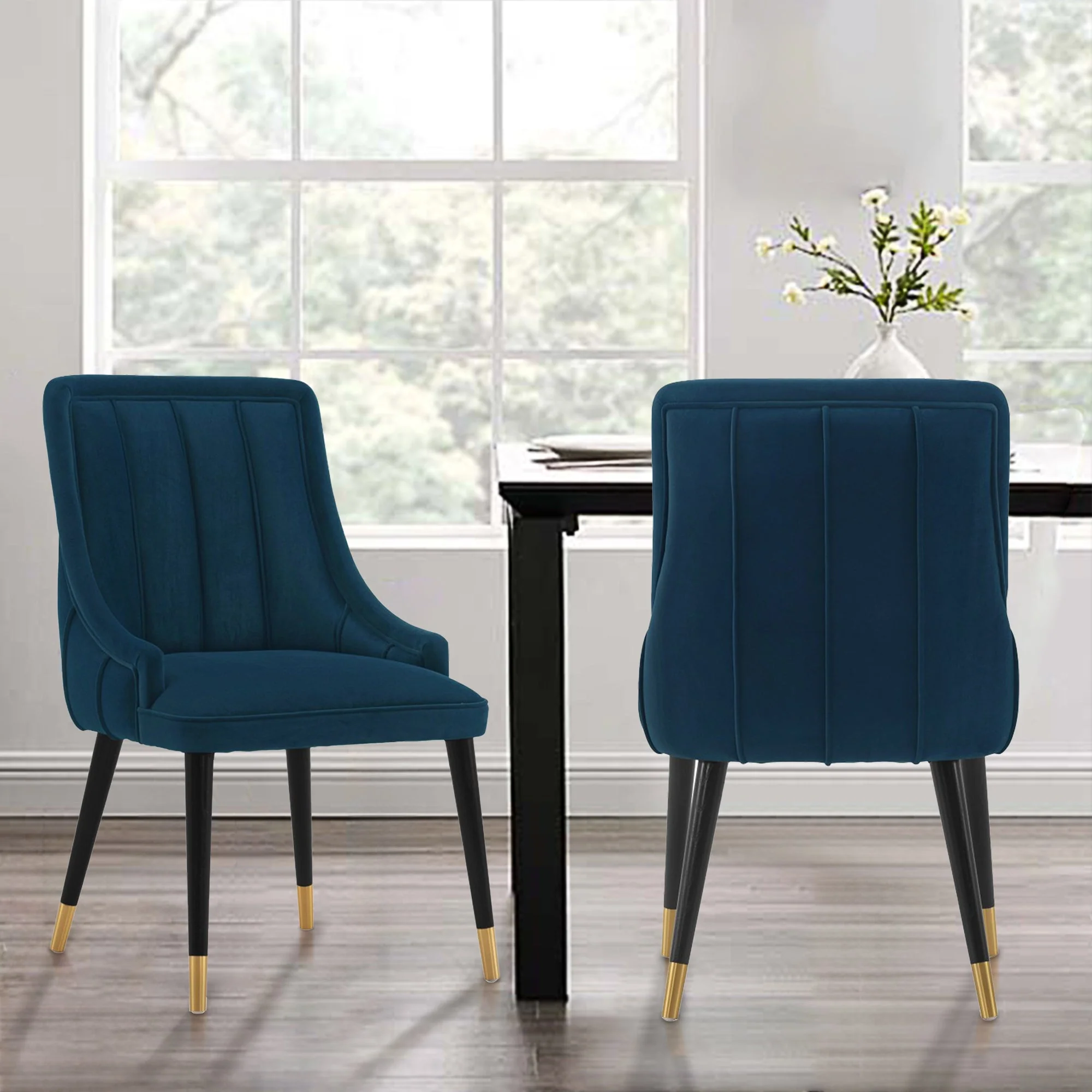Eda Dining Chair in Midnight Blue - Image 2