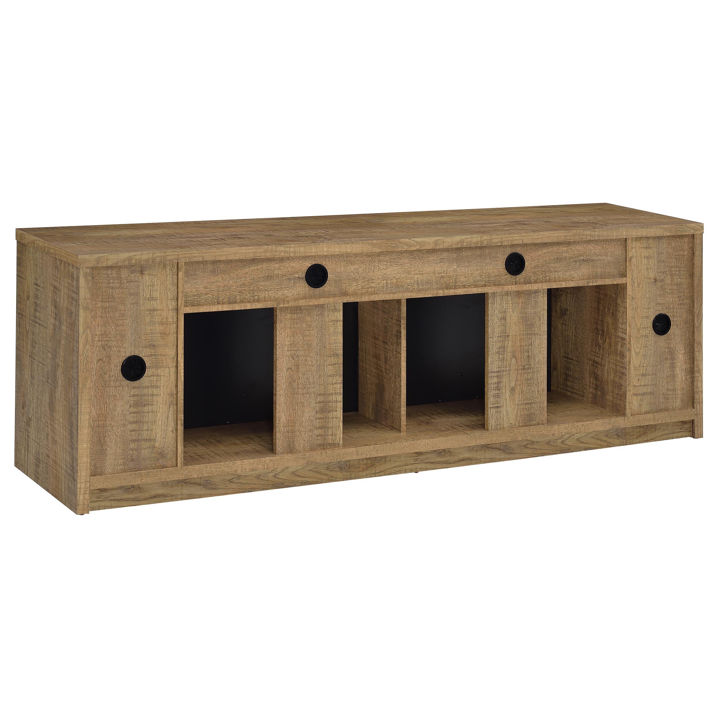 Eddy Mango 79-inch 2-Door TV Stand Fireplace Media Console - Image 7