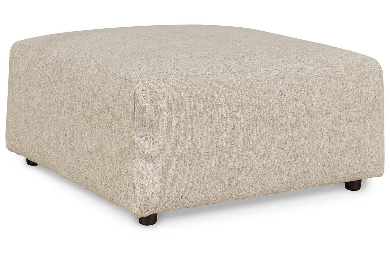 Edenfield Linen Oversized Accent Ottoman - Image 2