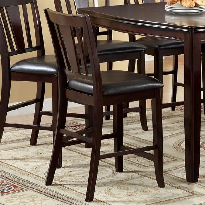 Edgewood Espresso 7-Piece Counter Height Table Set - Image 2