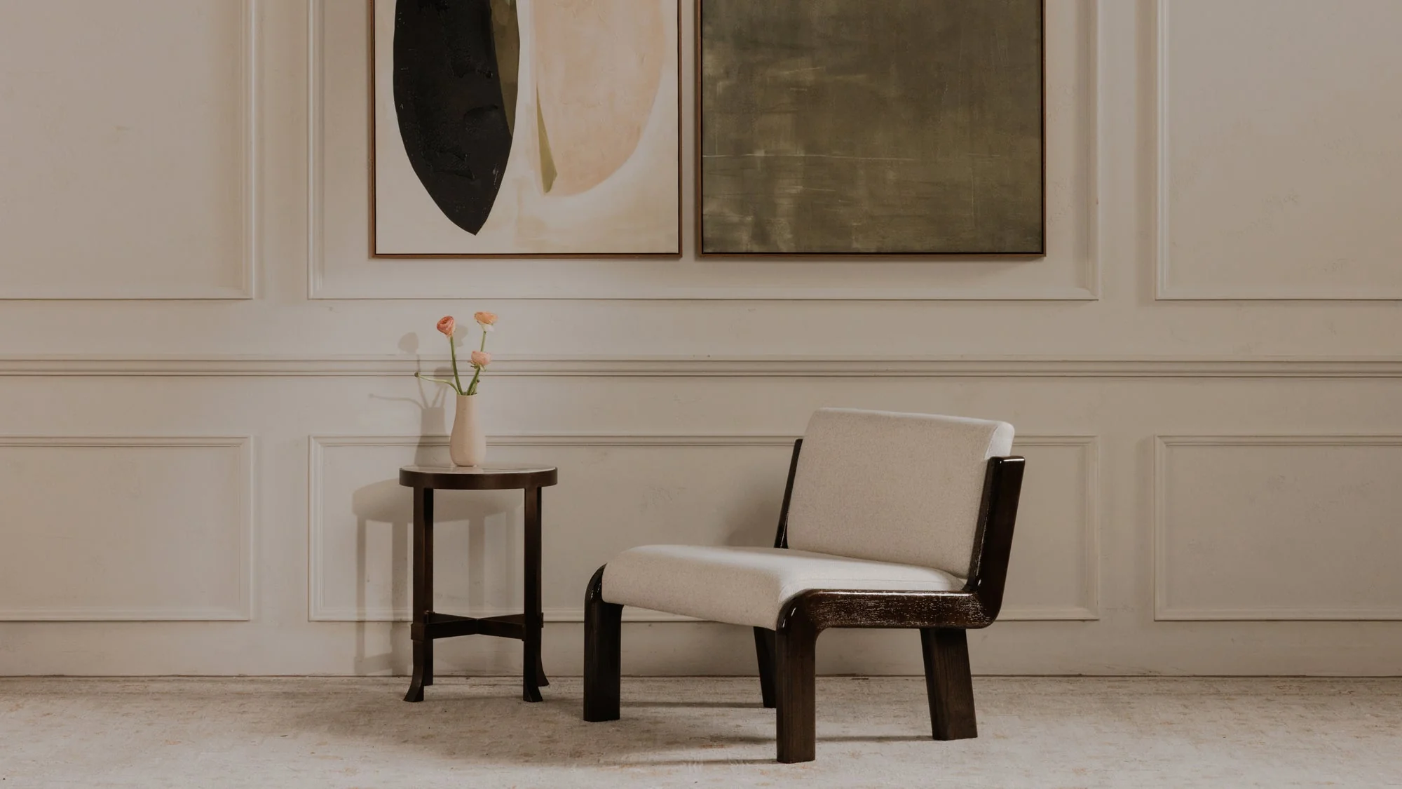 Edie Accent Chair Flecked Ivory - Image 2