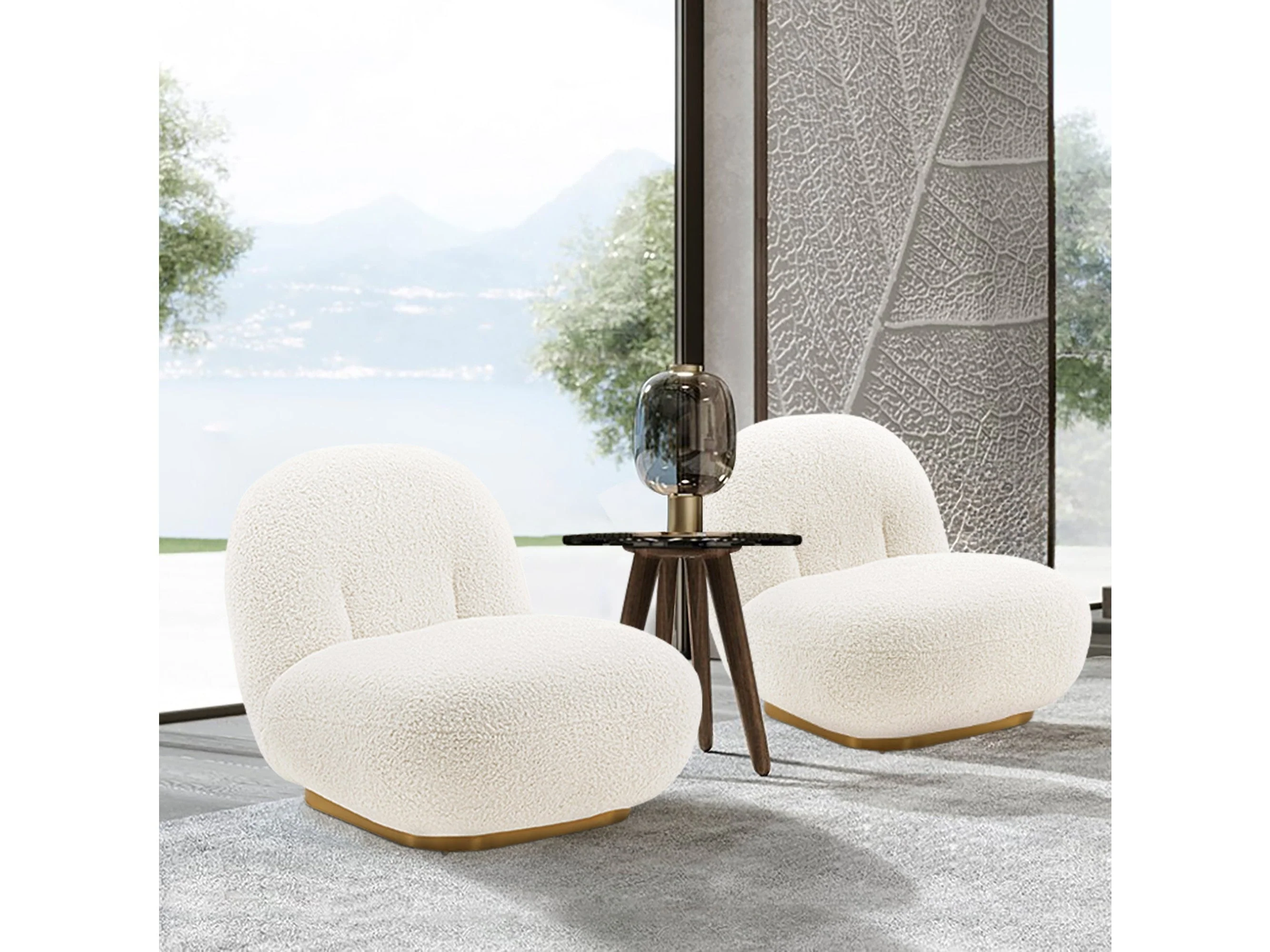 Edina Accent Chair in White (set of 2)