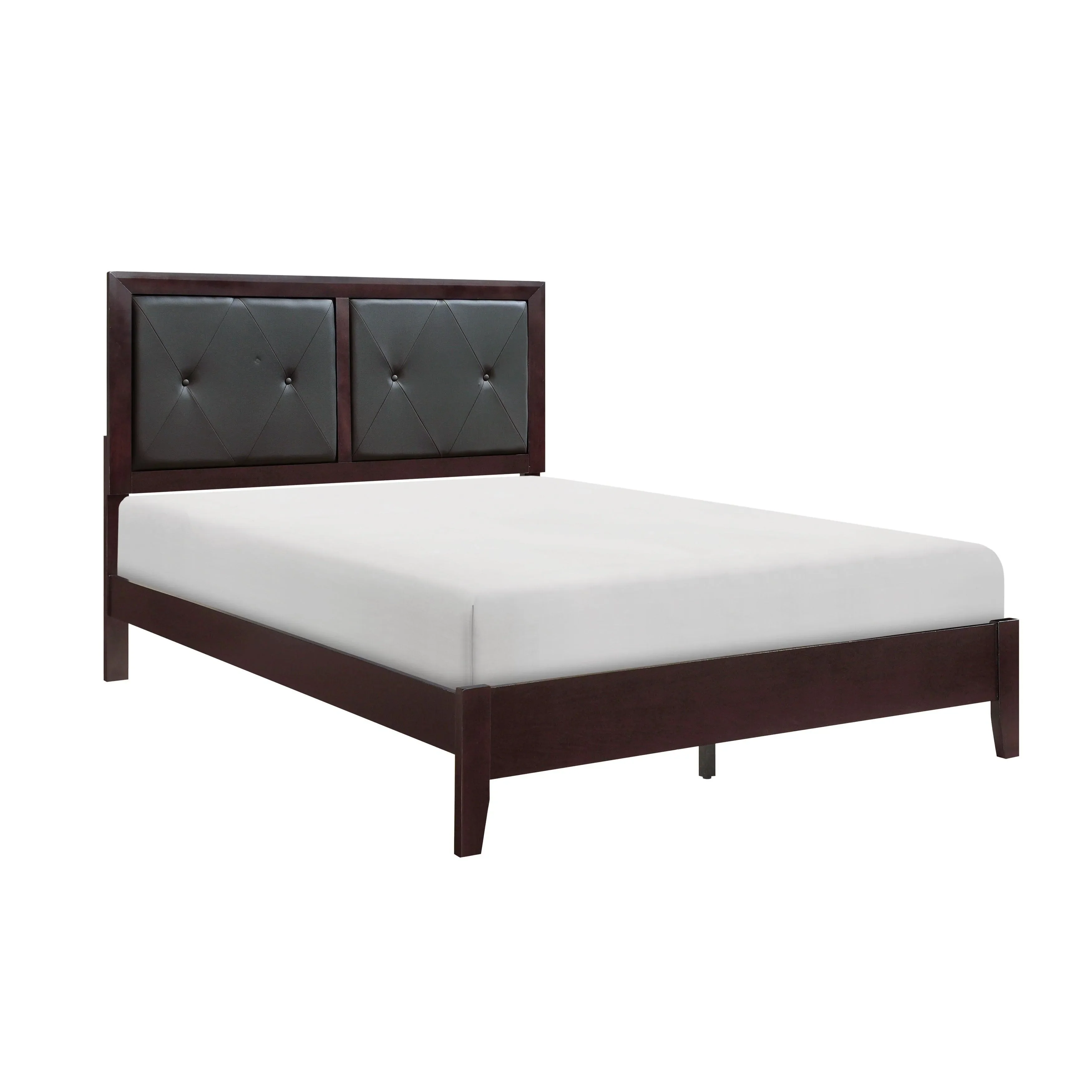 Edina Espresso Upholstered Panel Bedroom Set - Image 2