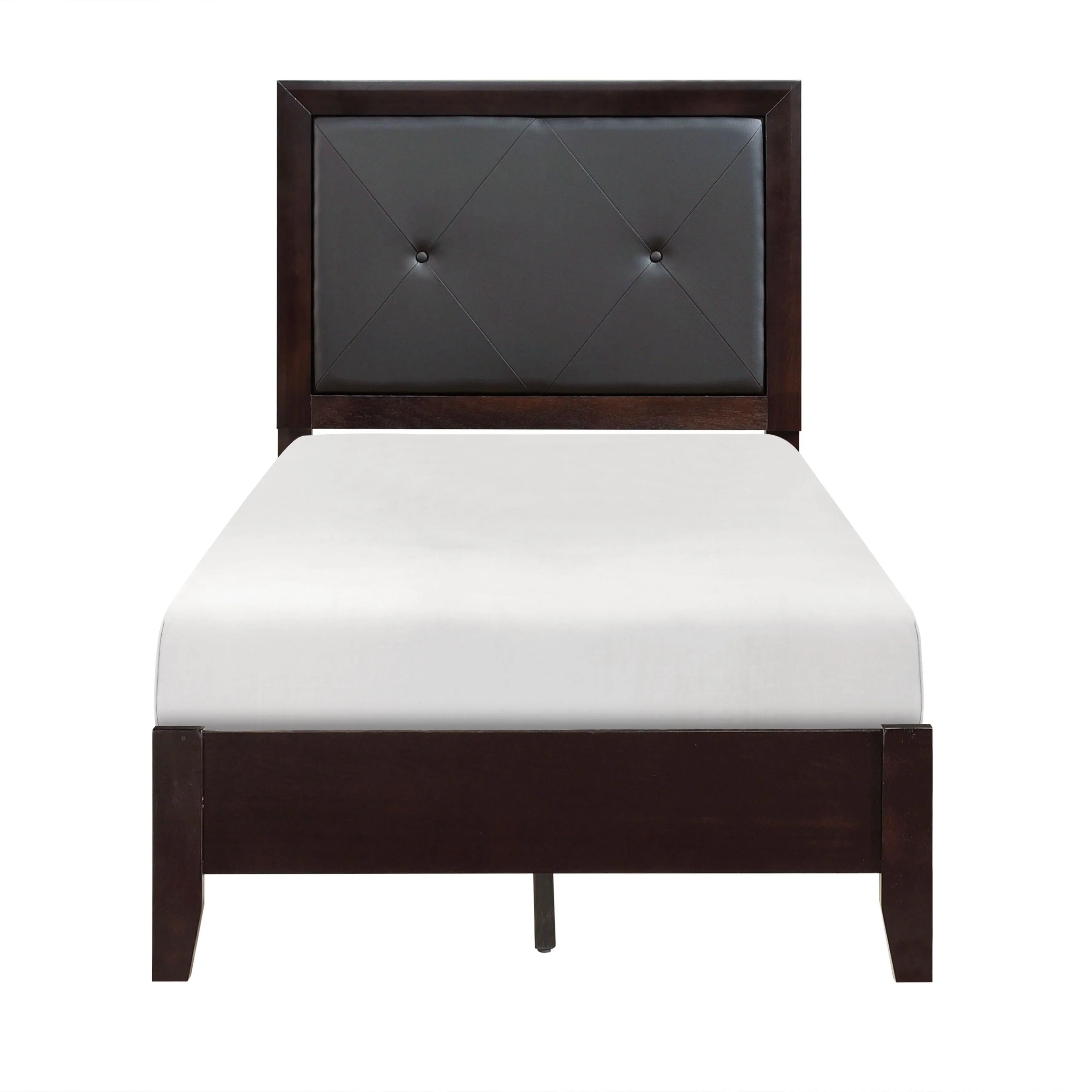 Edina Espresso Upholstered Panel Youth Bedroom Set - Image 5