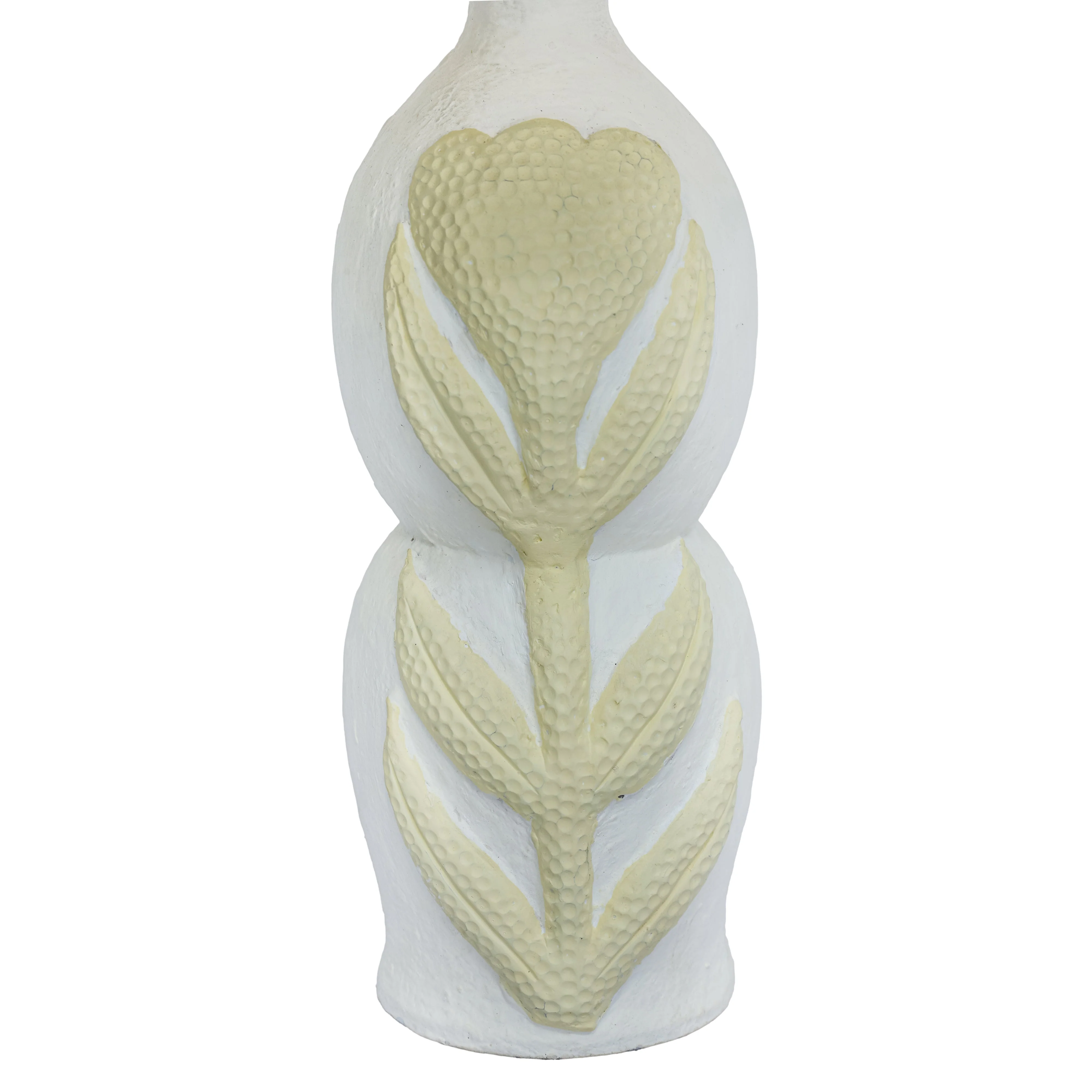 Edith Curved Papier Mache Flower Pleated Table Lamp - Image 3