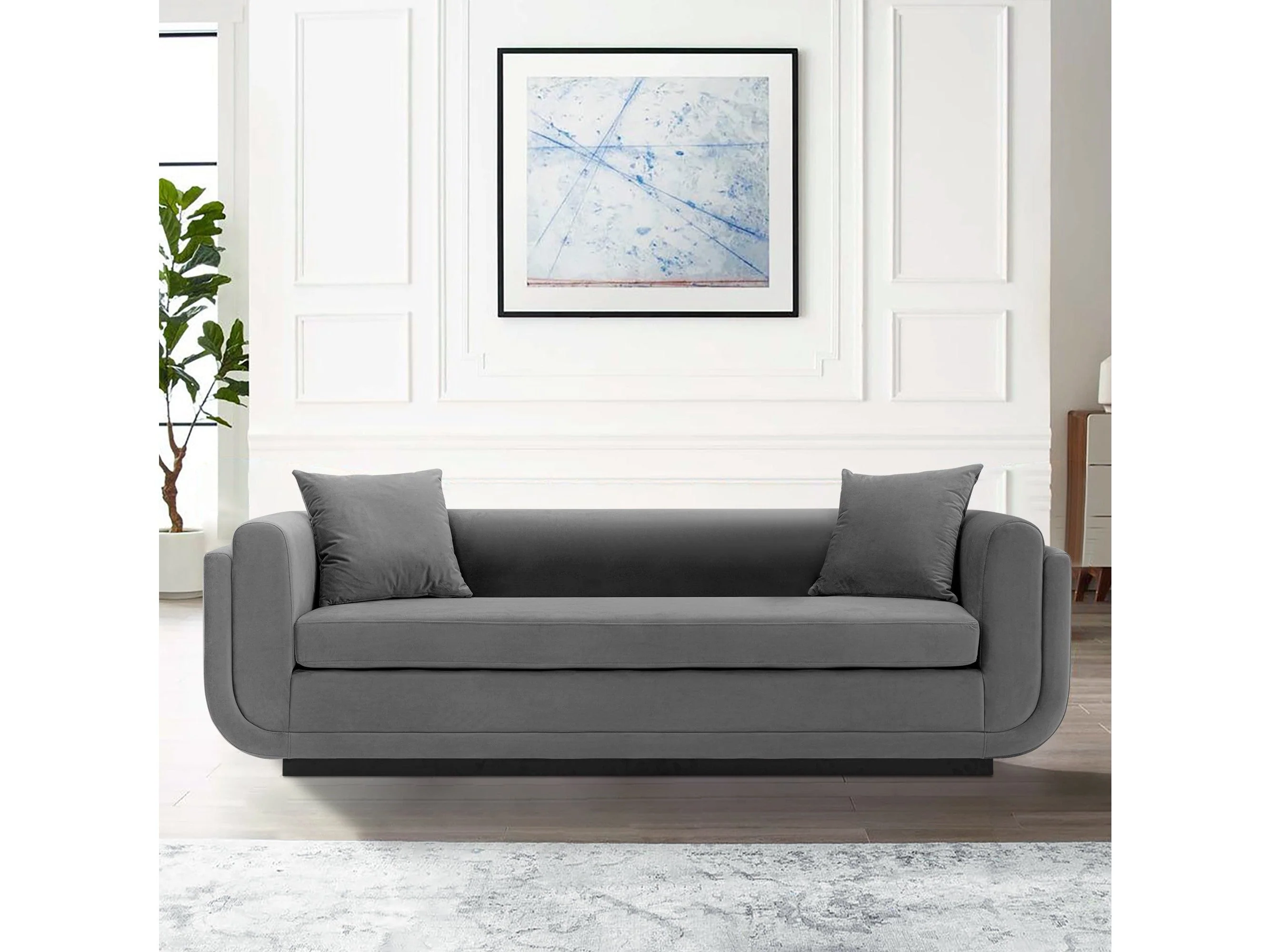 Edmonda Sofa in Dark Grey