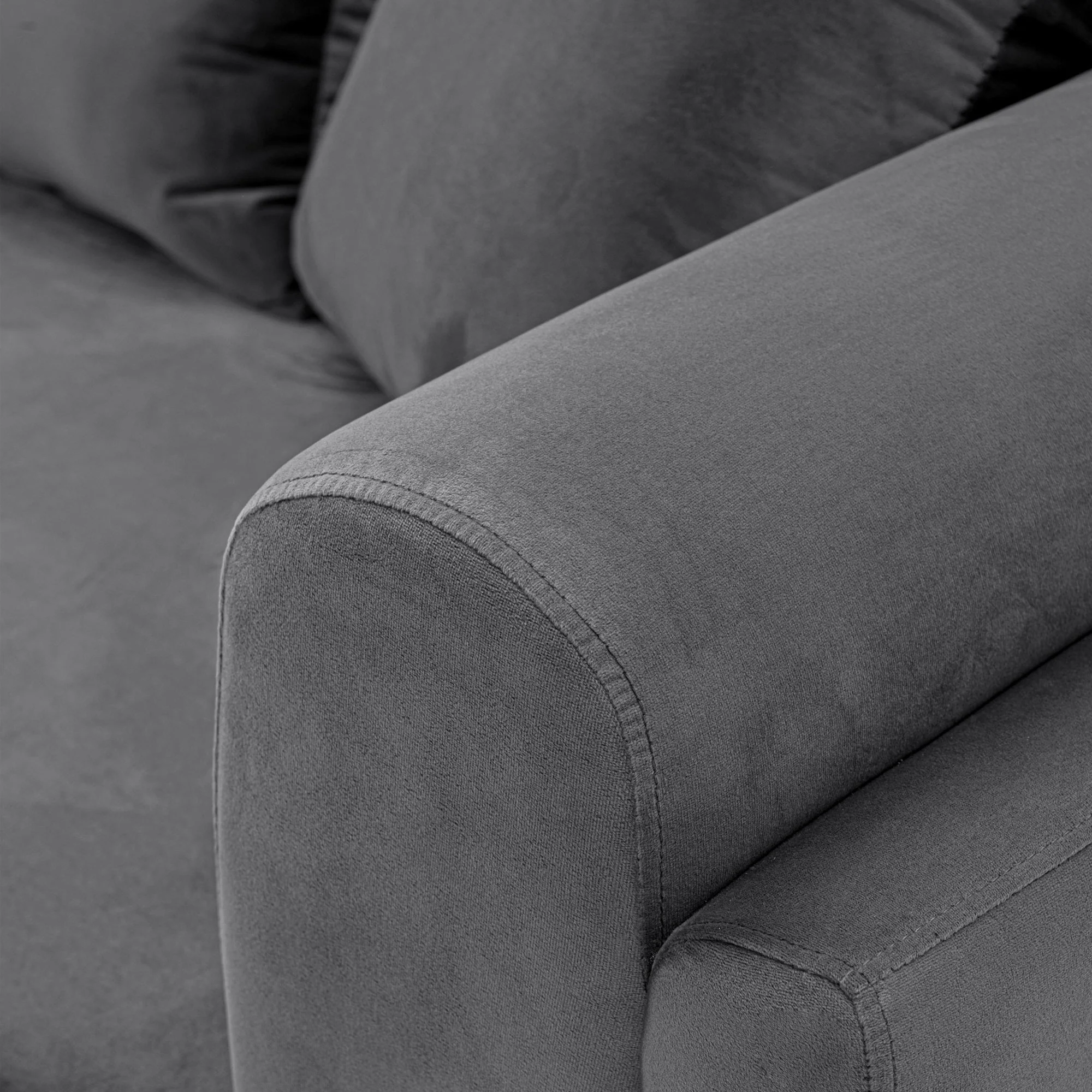 Edmonda Sofa in Dark Grey - Image 5