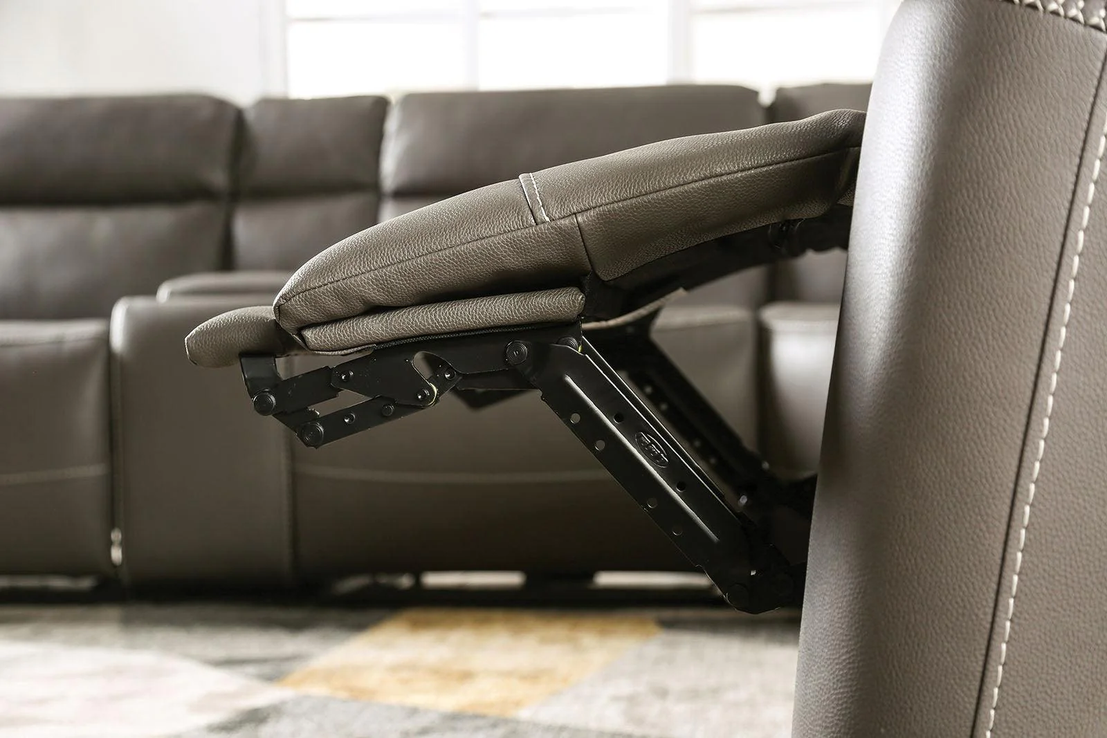 Edmondus Dark Gray Modular Power Reclining Sectional - Image 7