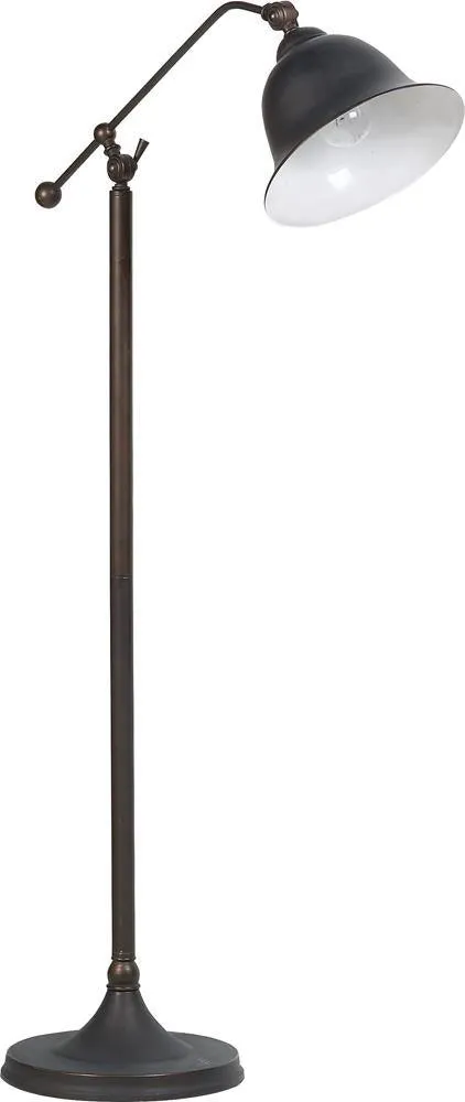 Eduardo Dark Bronze Bell Shade Floor Lamp - Image 2