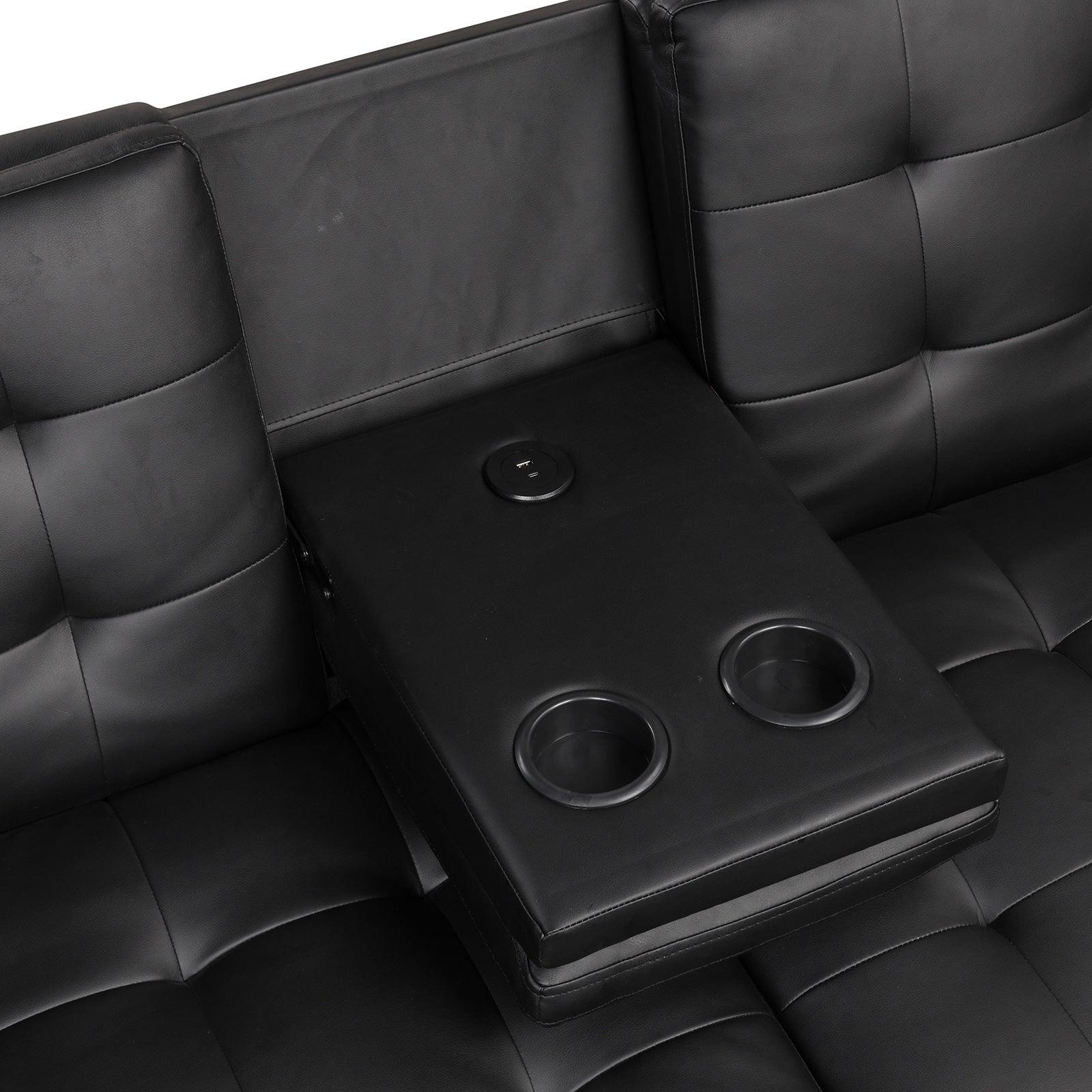 Eidsberg Black Futon Sofa Bed - Image 3