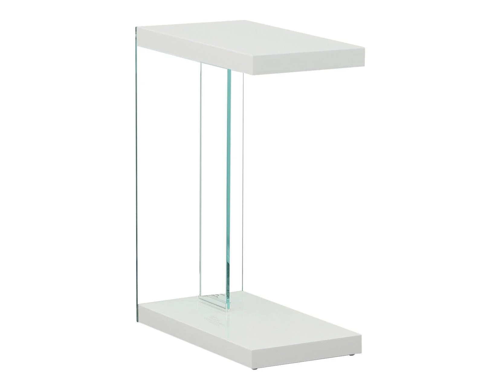 Elaina Chair Side End Table, Glossy White - Image 3