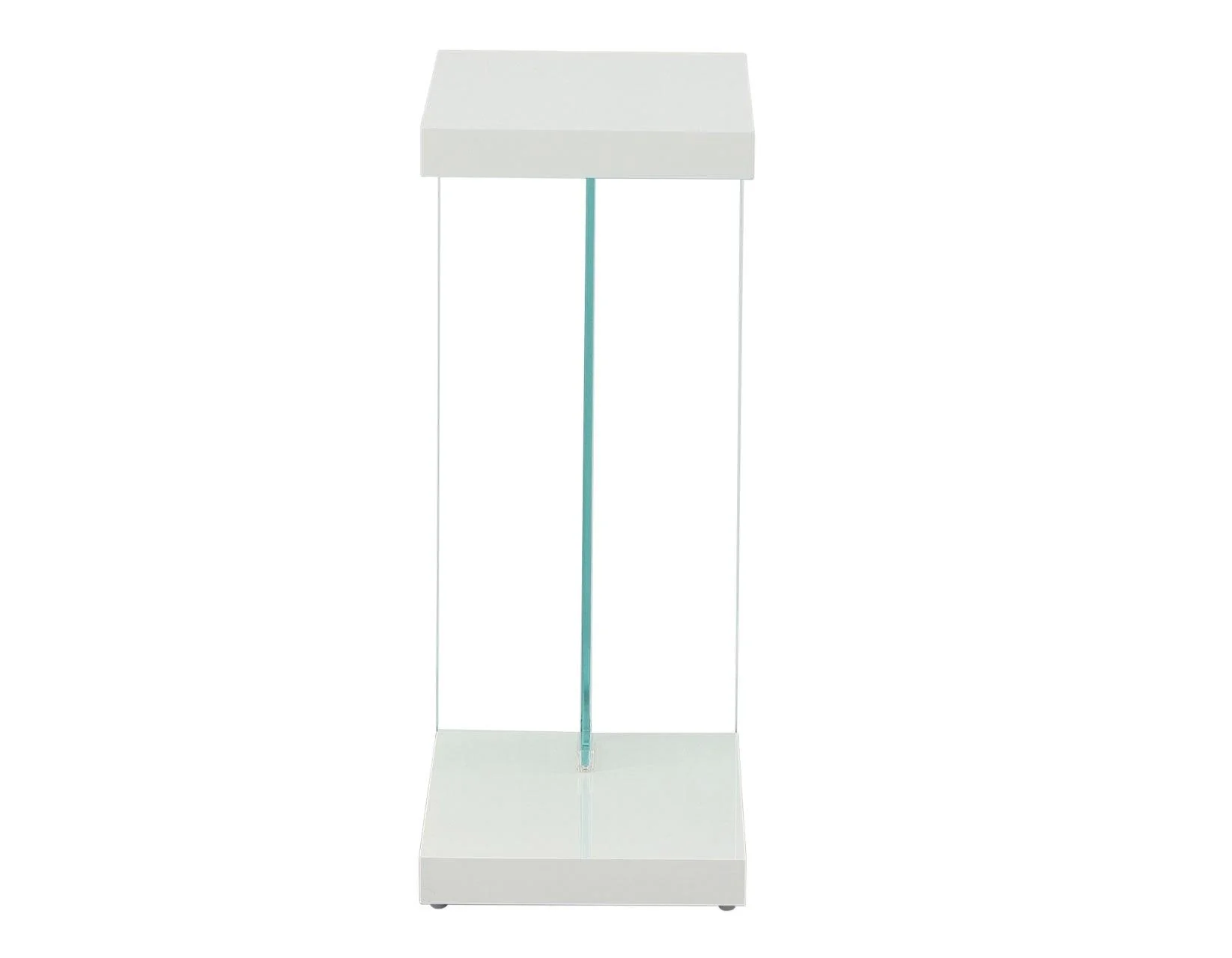 Elaina Chair Side End Table, Glossy White - Image 4