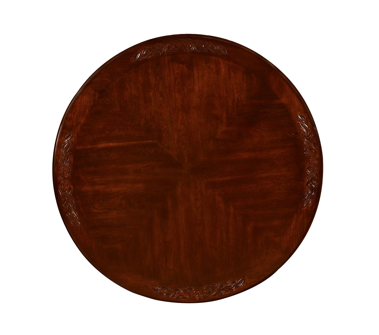 Elana Brown Cherry 5 Pc Round Dining Table Set - Image 3