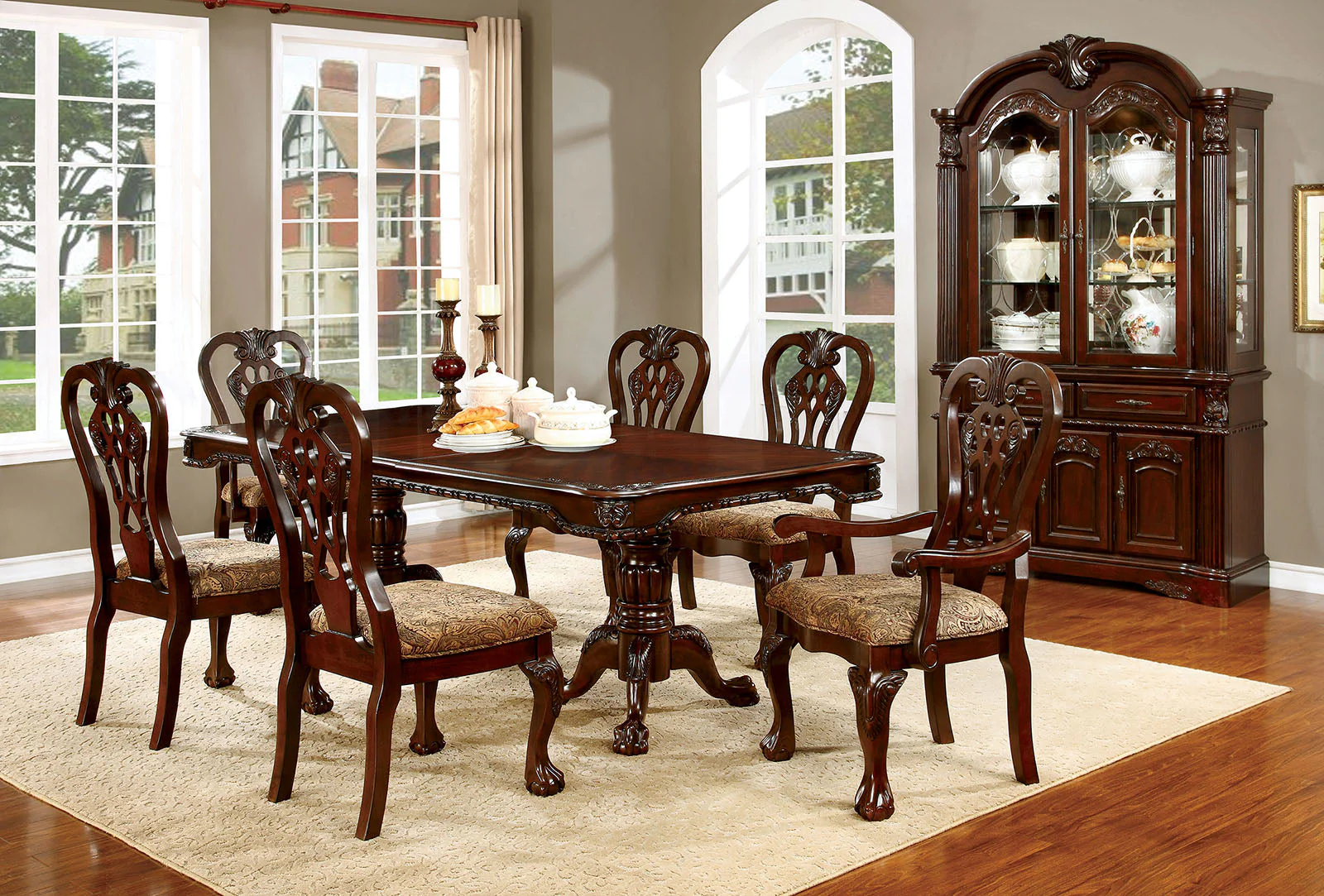 Elana Brown Cherry Hutch & Buffet - Image 3