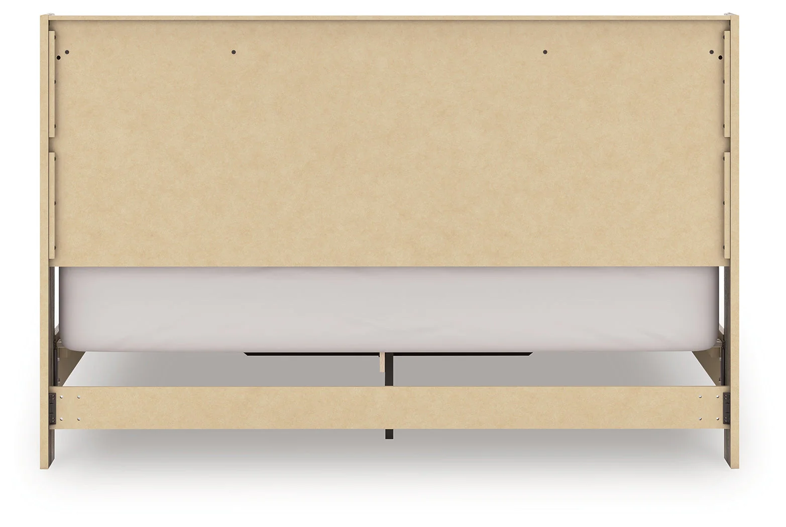 Elbrim Brown LED Storage Panel Bedroom Set with 2 Footboard Drawers - Image 7