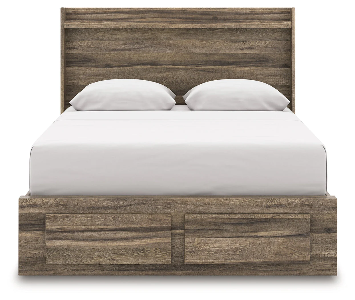 Elbrim Brown Queen Panel Storage Bedroom Set with Dresser, Mirror and Nightstand - Image 9