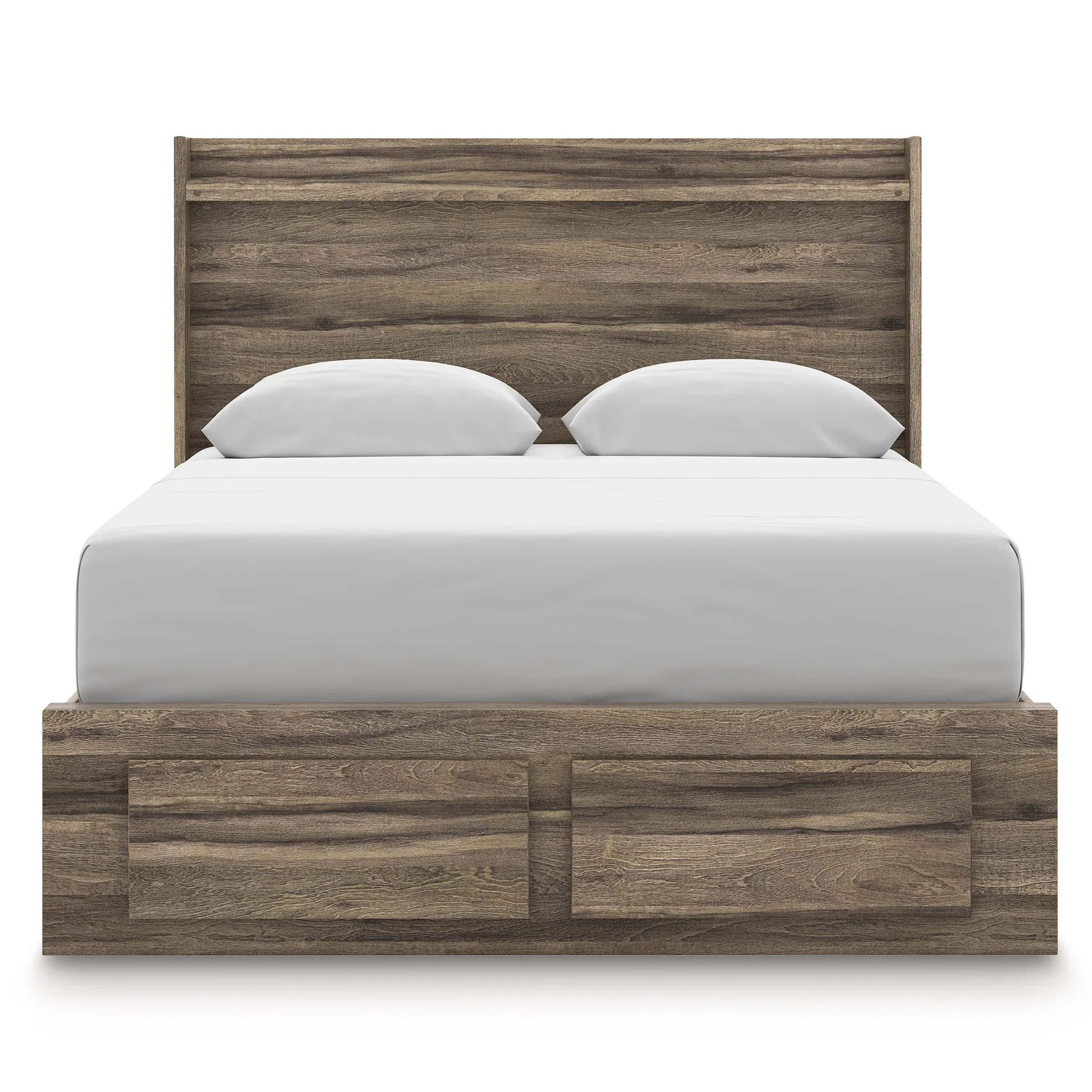 Elbrim Brown Queen Platform Storage Bed - Image 2