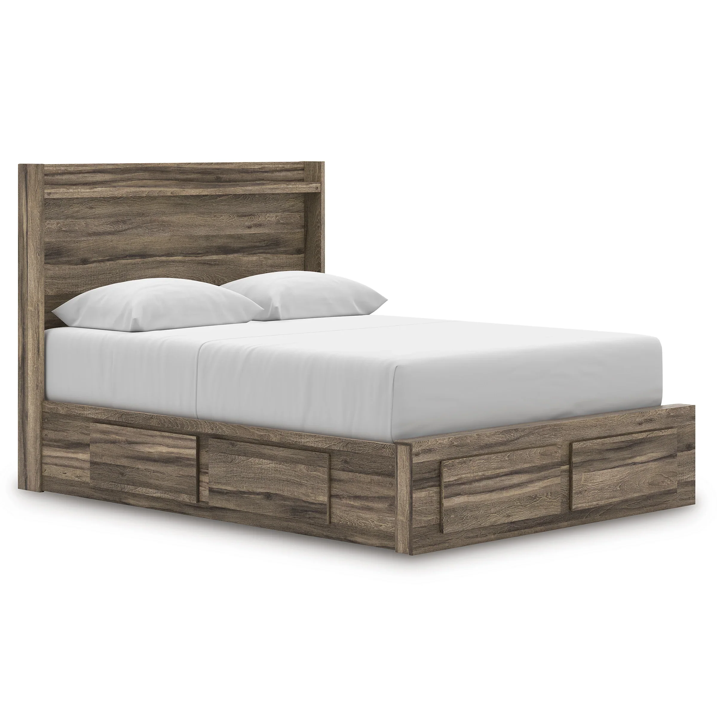 Elbrim Brown Queen Platform Storage Bed - Image 3