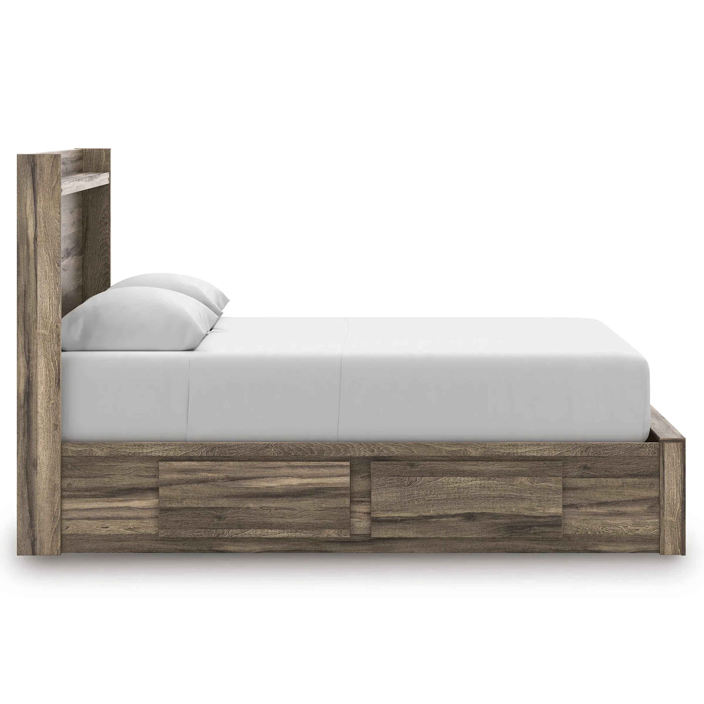 Elbrim Brown Queen Platform Storage Bed - Image 5