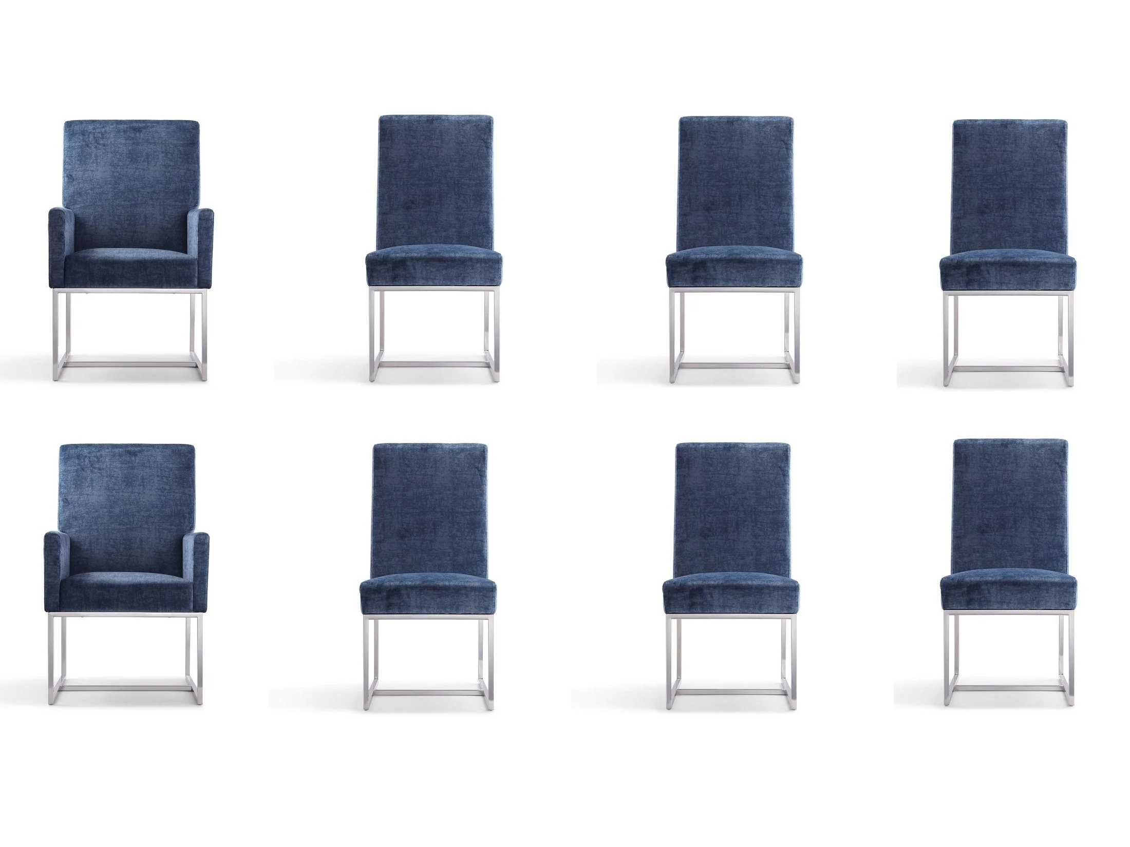 Element 8-Piece Dining Chairs in Blue