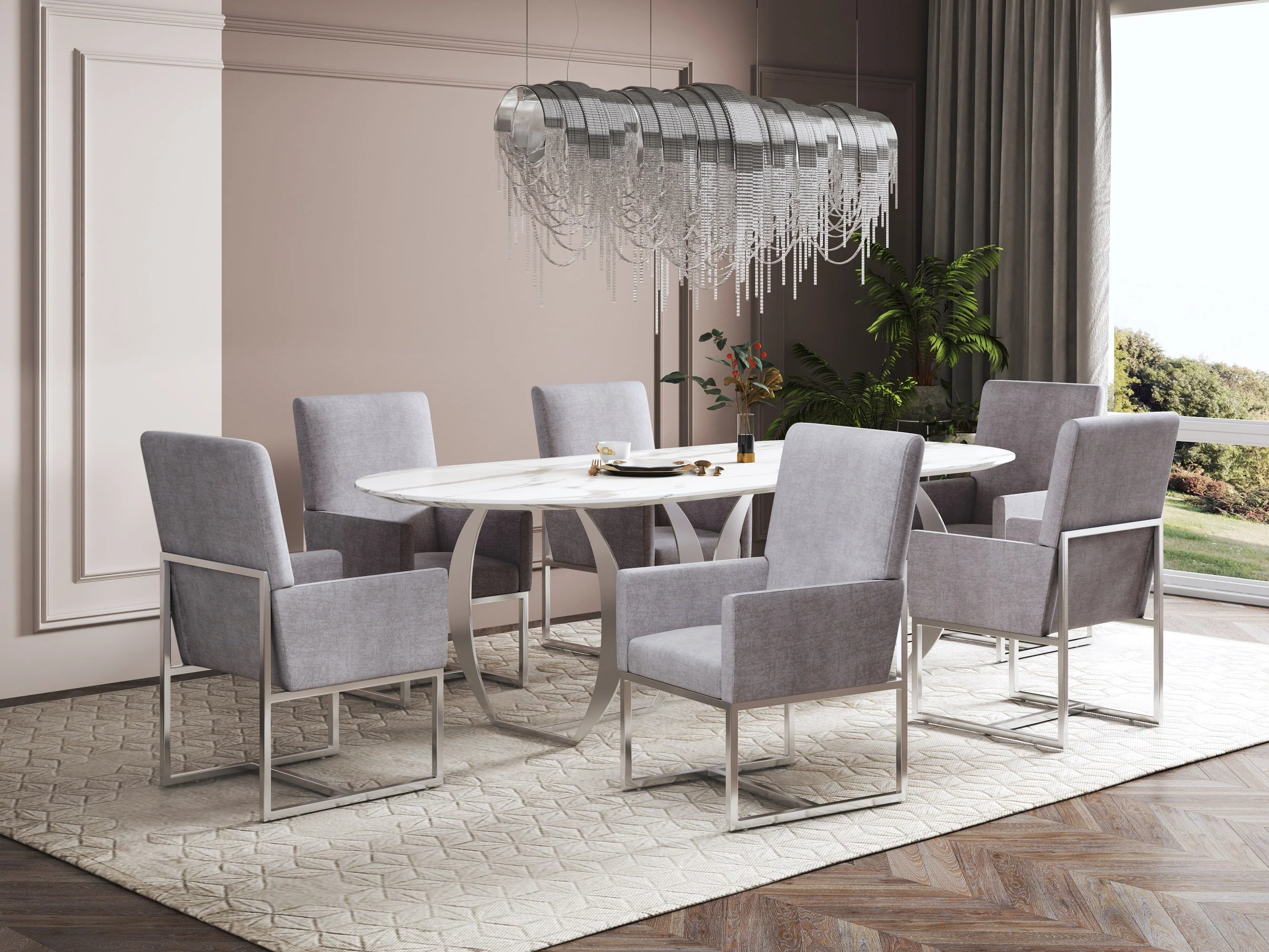 Element Dining Armchair in Grey (set of 2) - Image 9