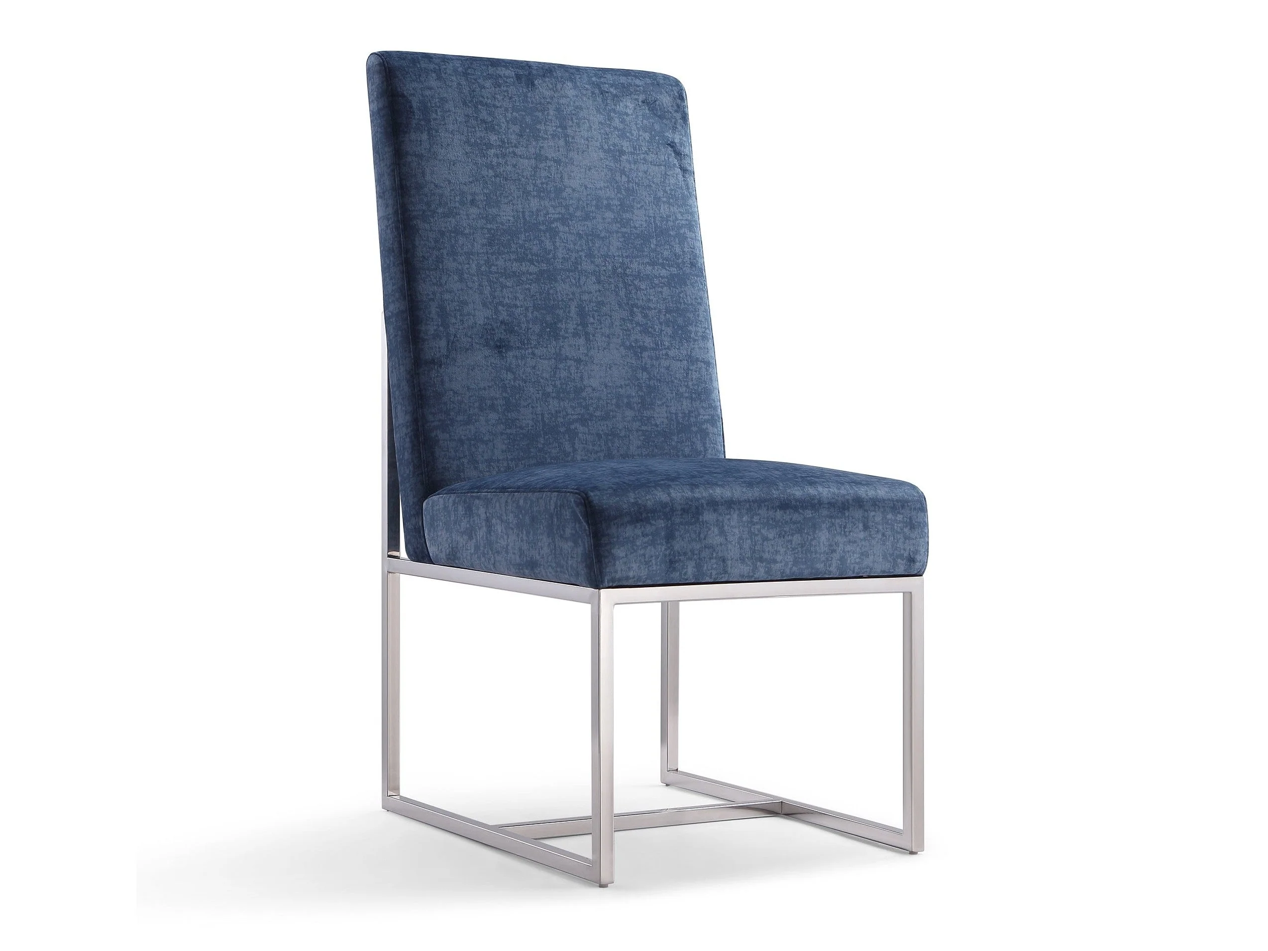 Element Velvet Dining Chair in Blue