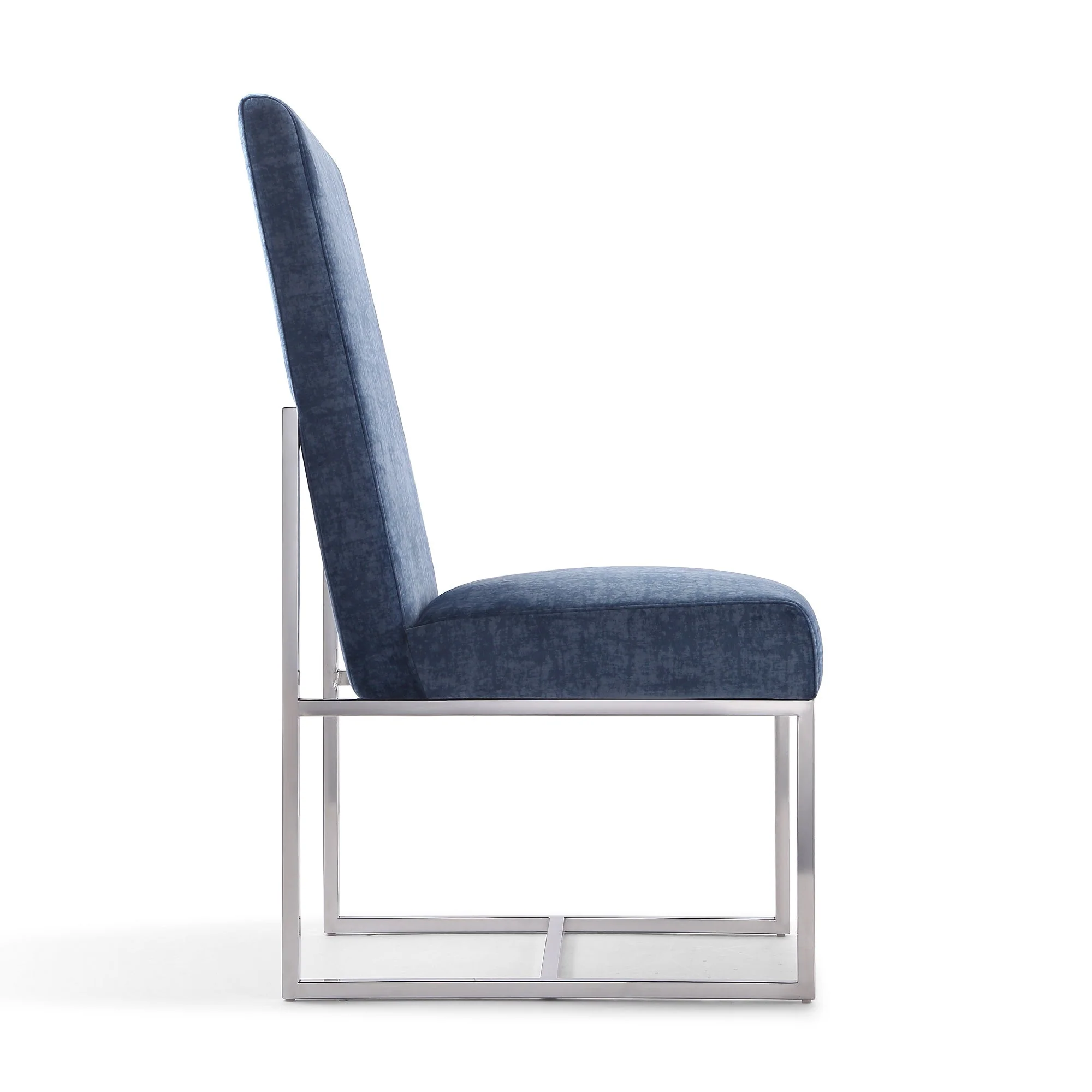 Element Velvet Dining Chair in Blue - Image 5