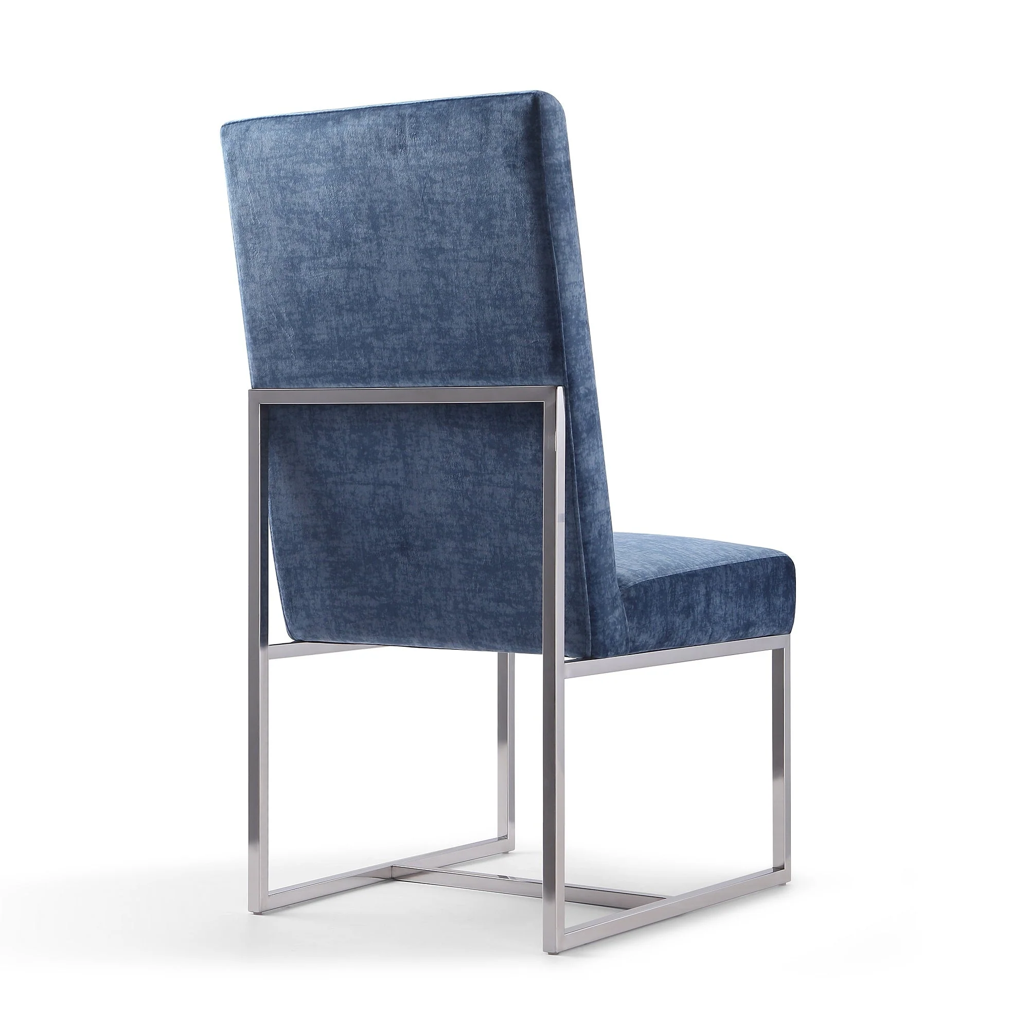 Element Velvet Dining Chair in Blue (set of 2) - Image 7