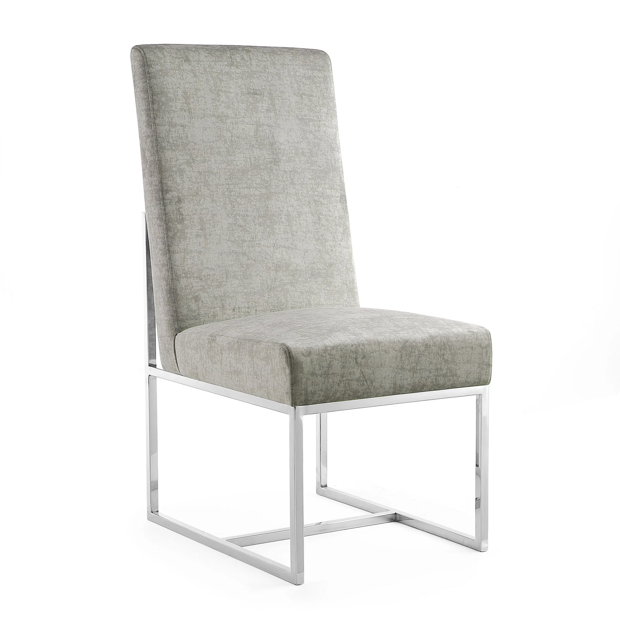 Element Velvet Dining Chair in Steel (set of 2) - Image 4