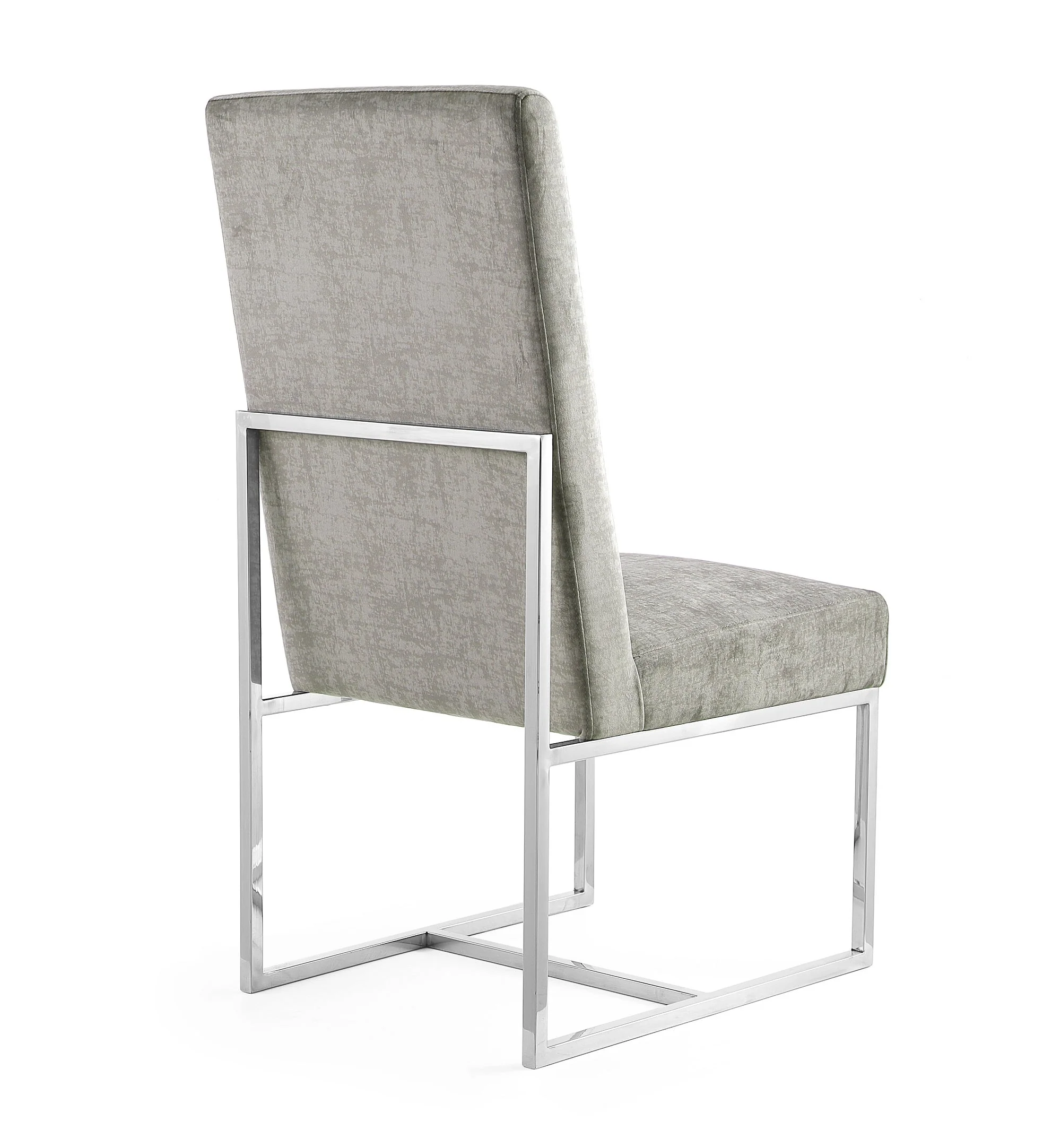 Element Velvet Dining Chair in Steel (set of 2) - Image 7
