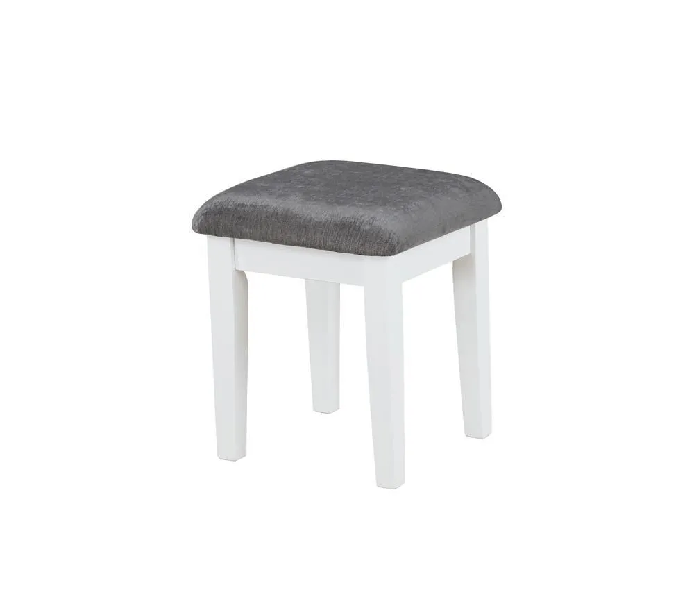 Elijah Whiteand Dark Gray Vanity Set with LED Lights - Image 4
