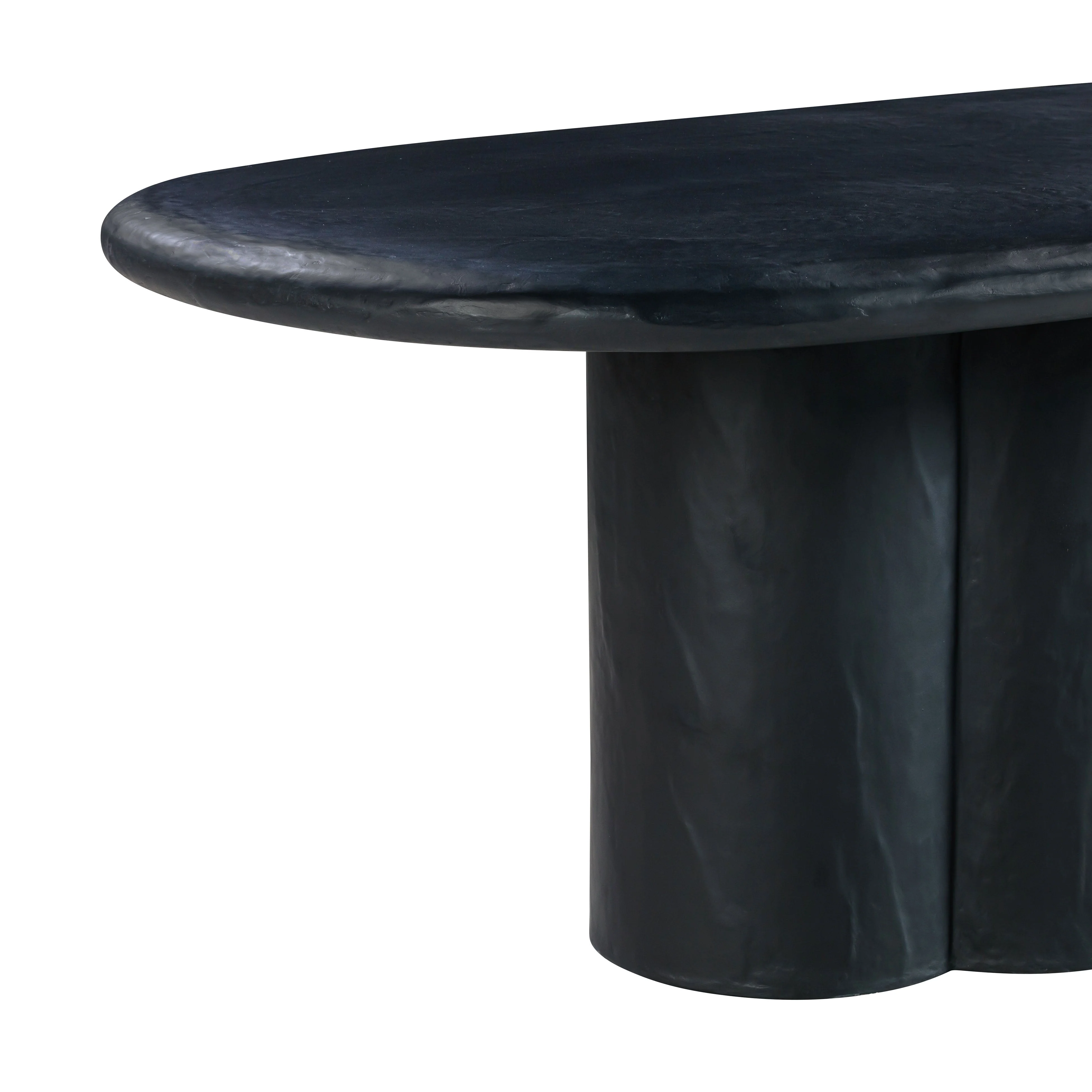 Elika Faux Plaster Indoor / Outdoor 80" Oval Dining Table - Image 13