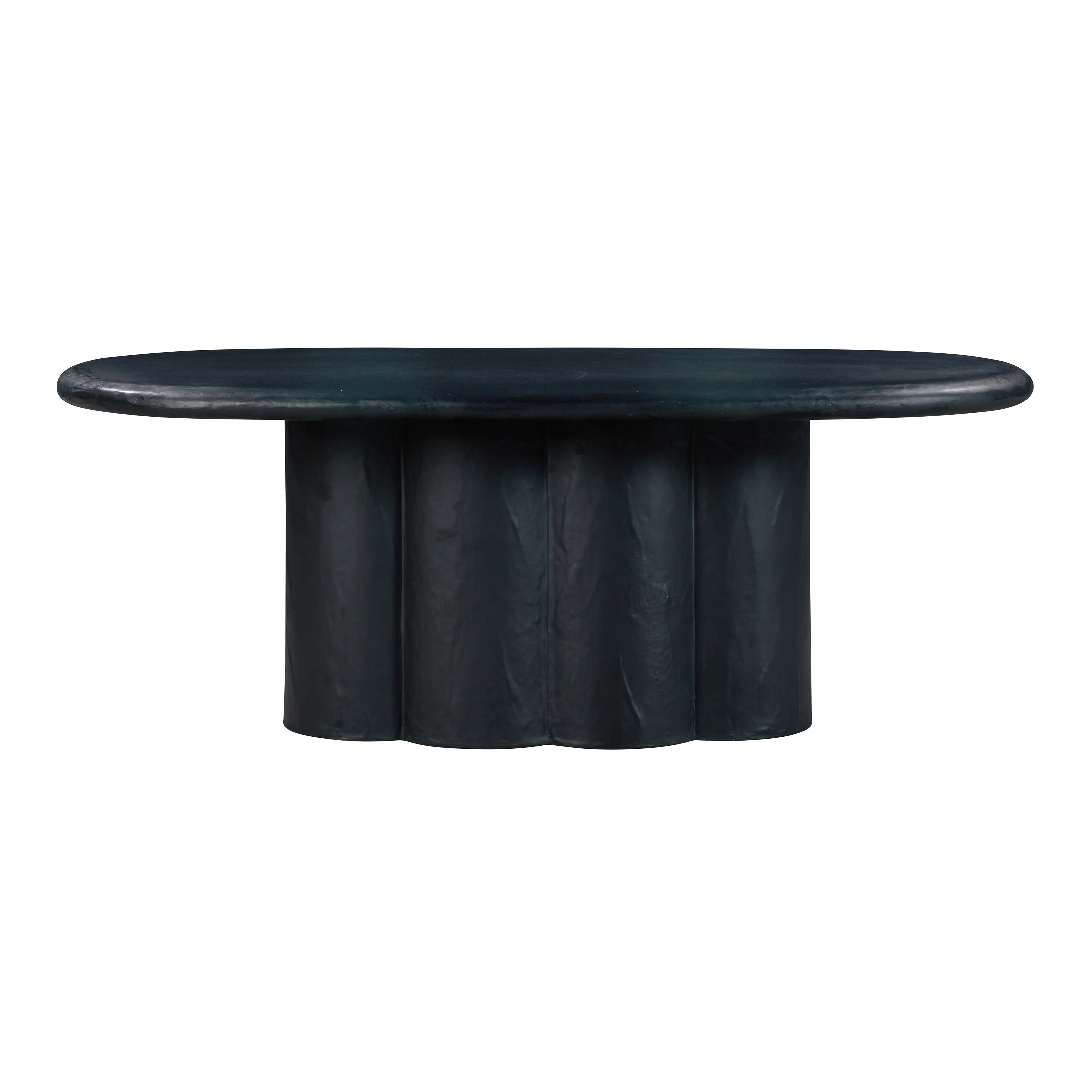 Elika Faux Plaster Indoor / Outdoor 80" Oval Dining Table - Image 8