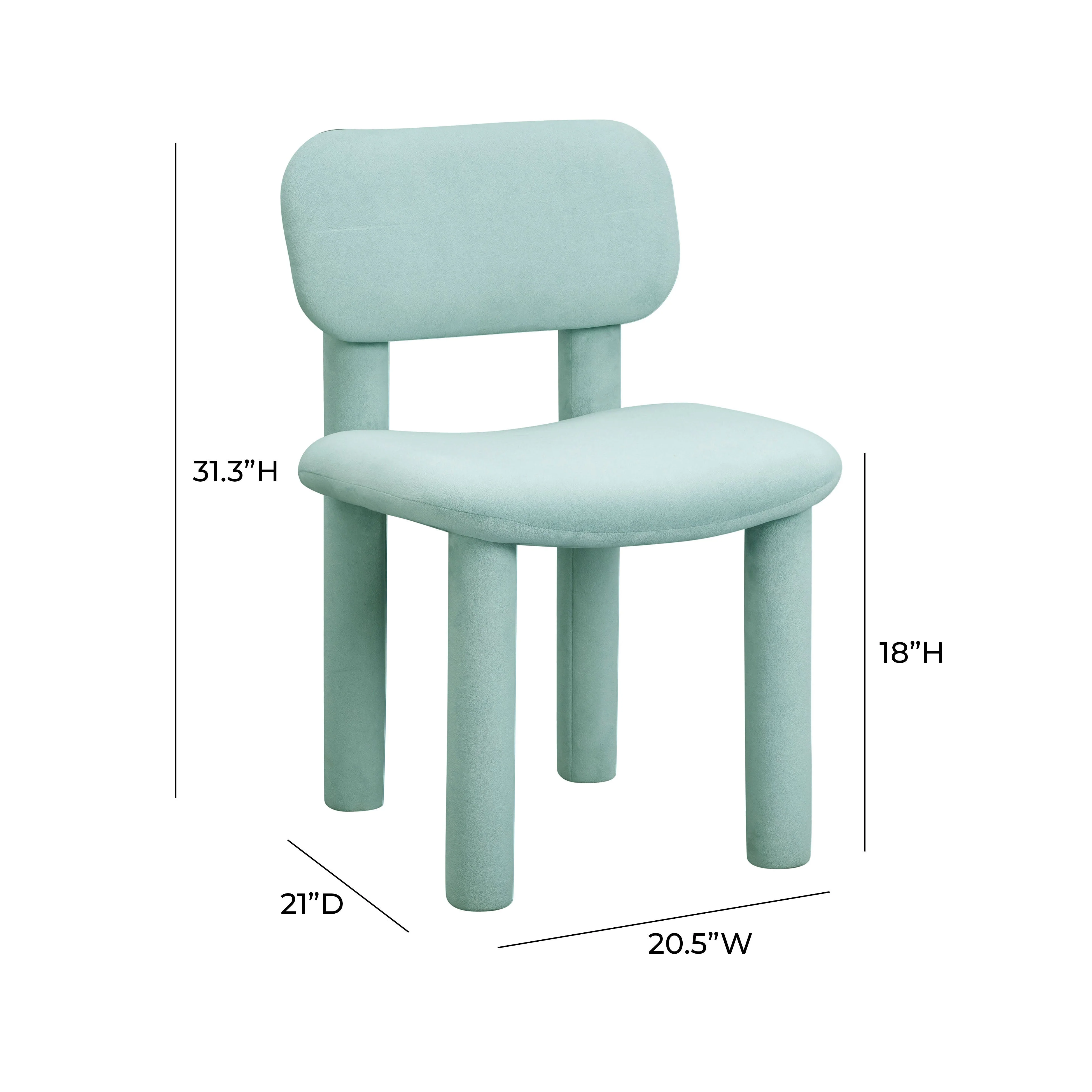 Elise Performance Velvet Dining Chair - Image 18