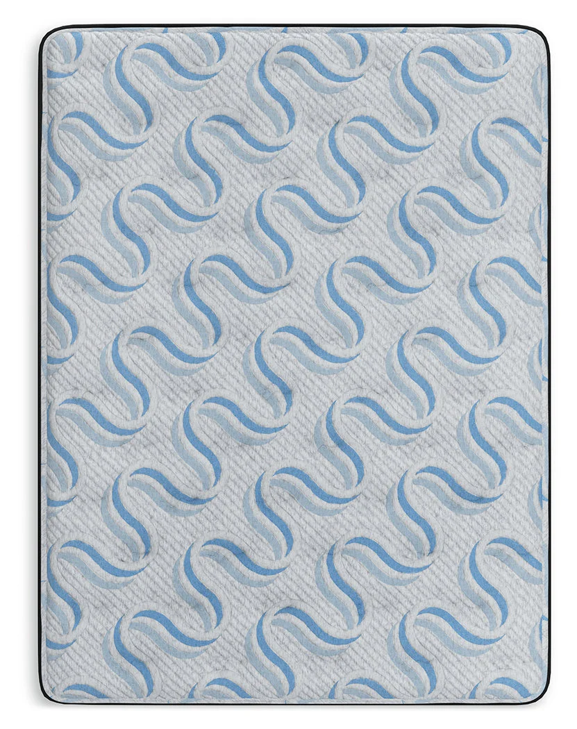 Elite Springs Firm Gray/Blue Queen Mattress - Image 4