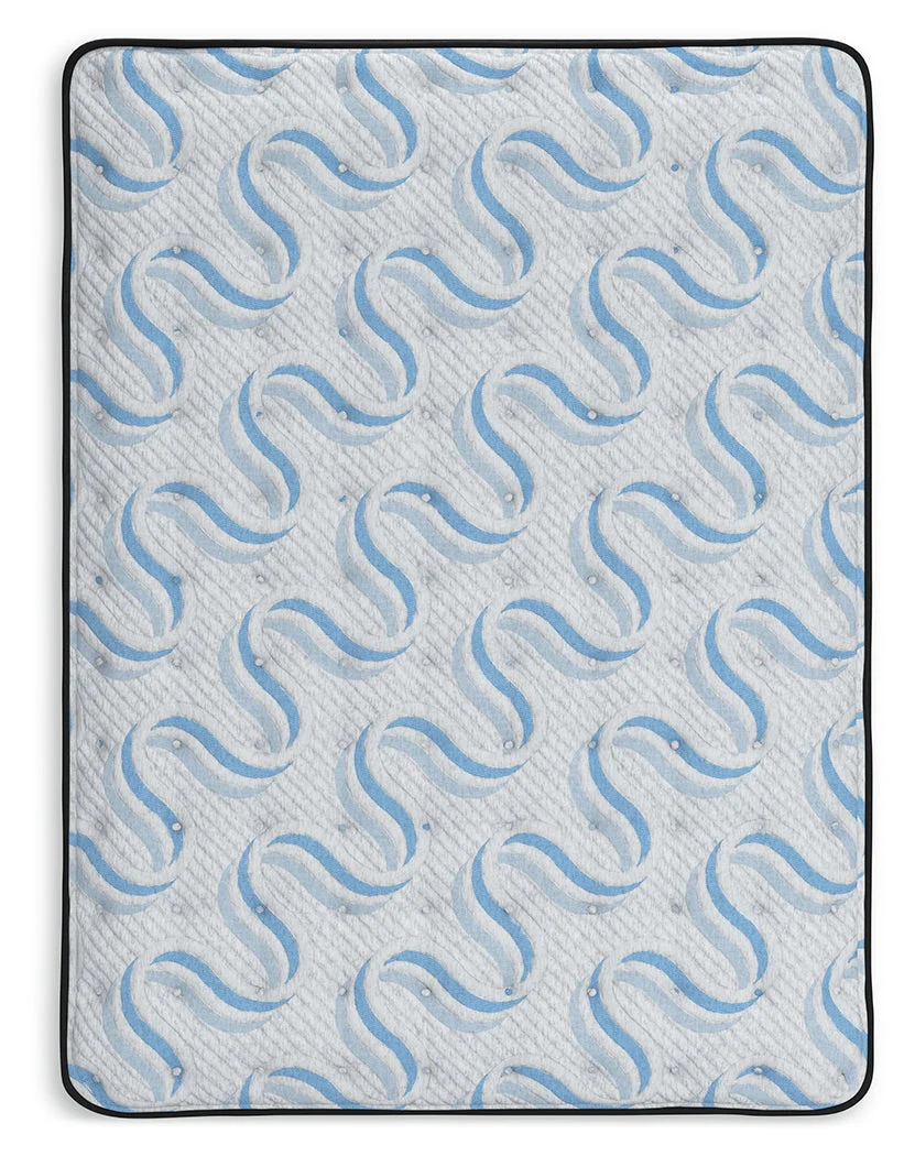 Elite Springs Plush Gray/Blue Queen Mattress - Image 6